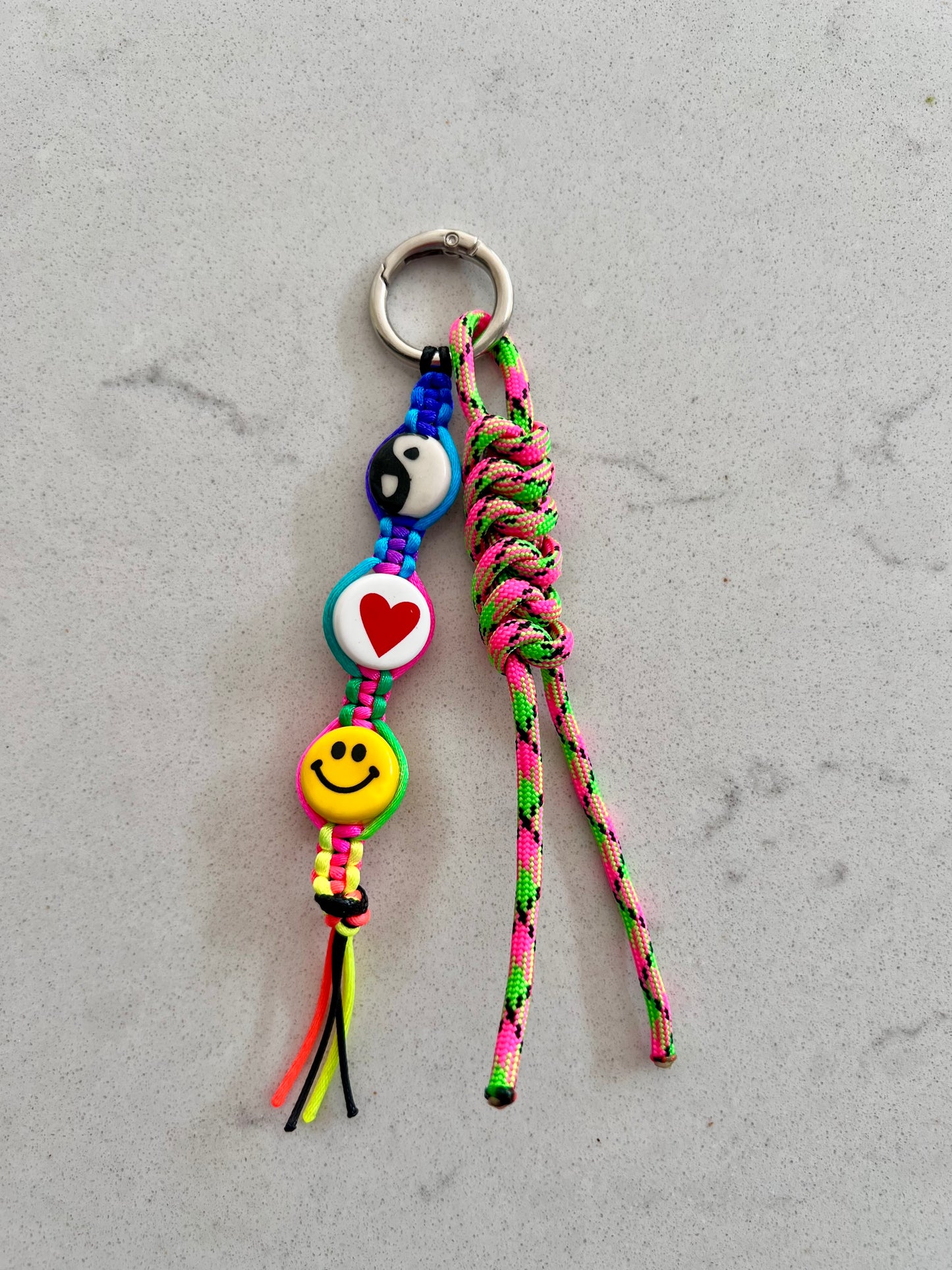 Peace, Love & Happiness Bag Charm 4