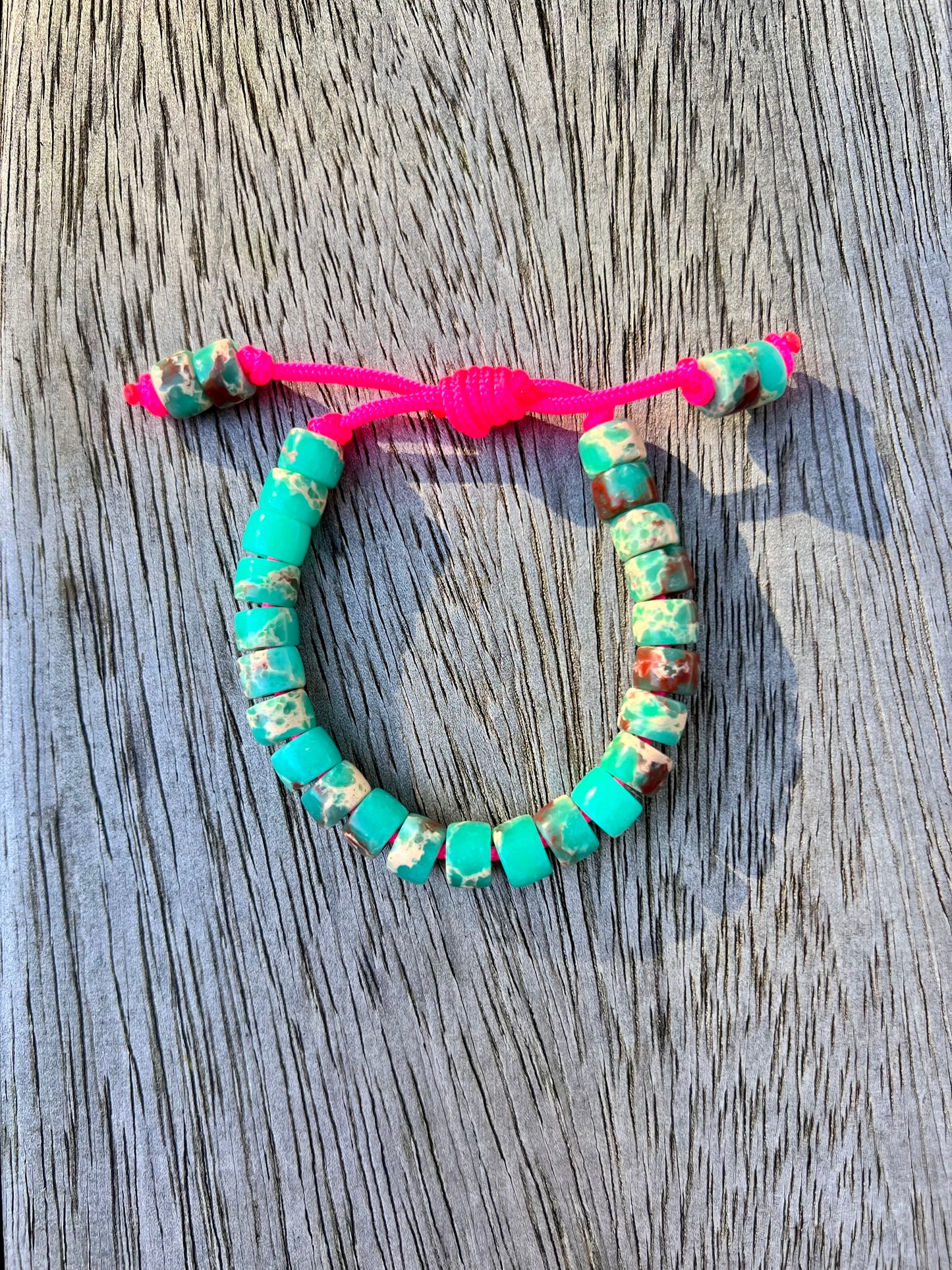 Teal Jasper Gemstone Bracelet