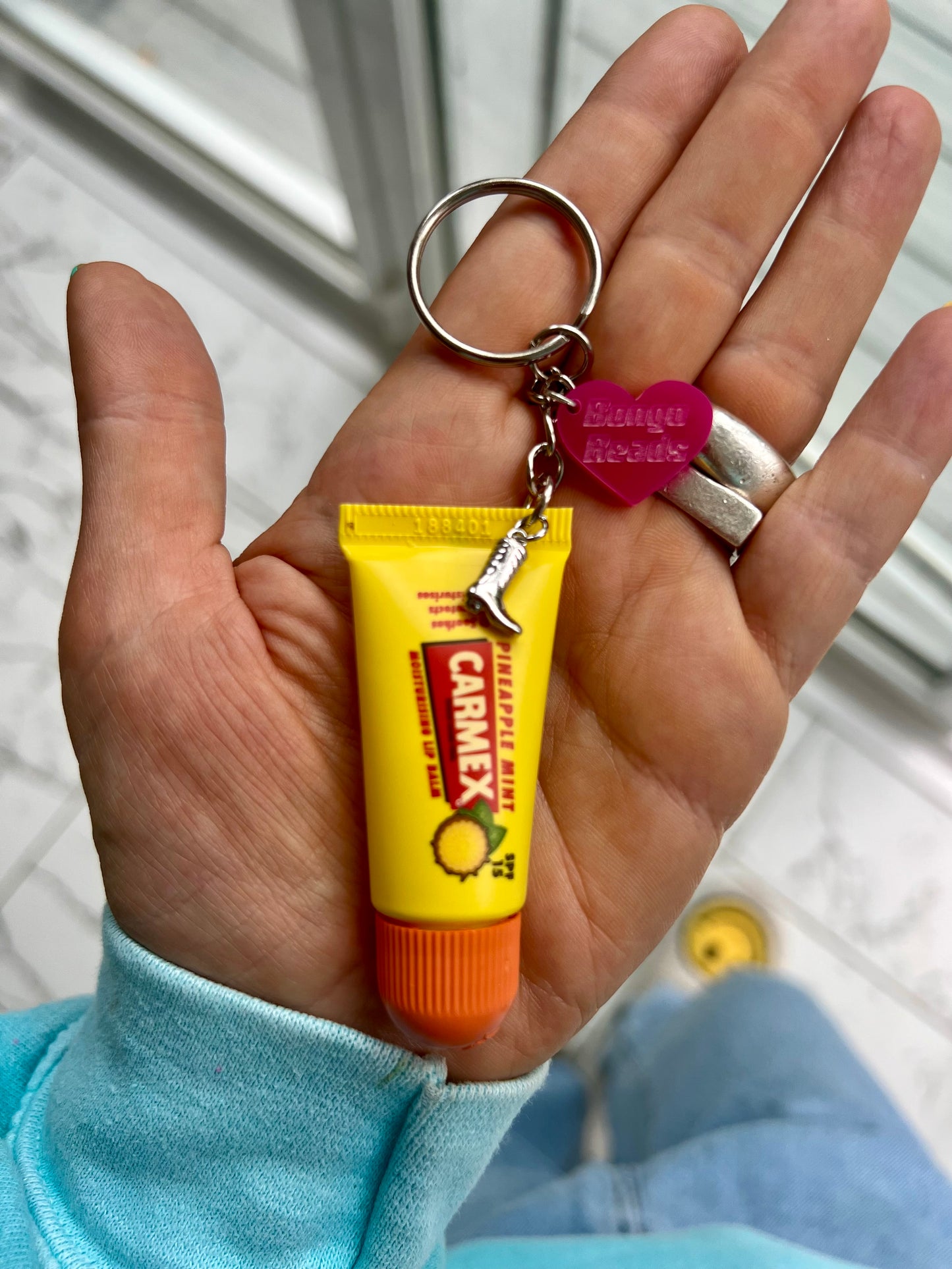 Carmex Lip Balm Key Ring (Pineapple Flavour)