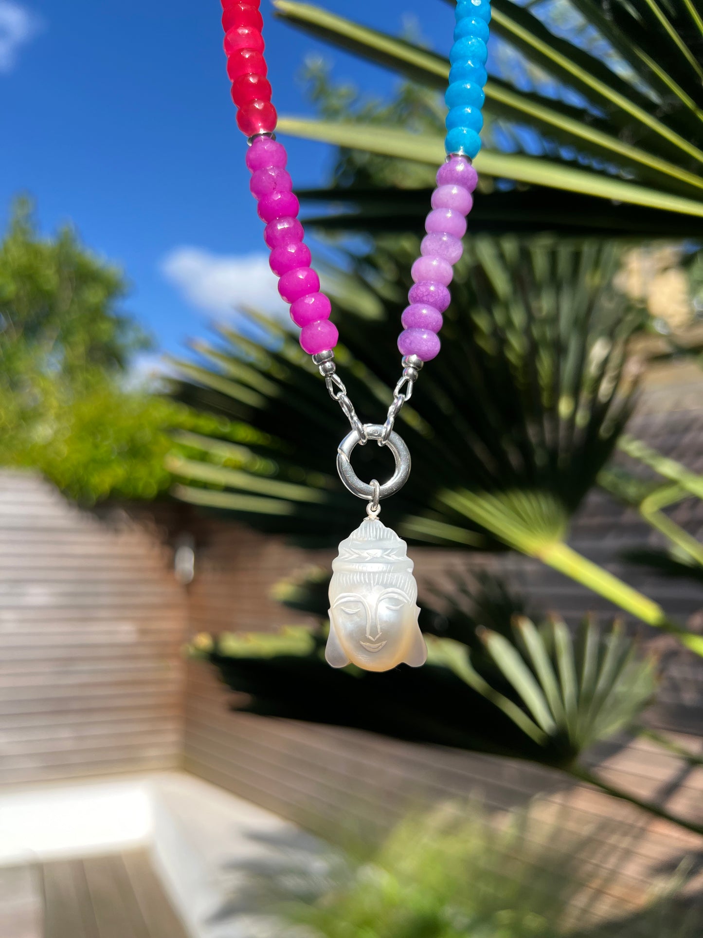 Rainbow Gemstone Necklace 🌈