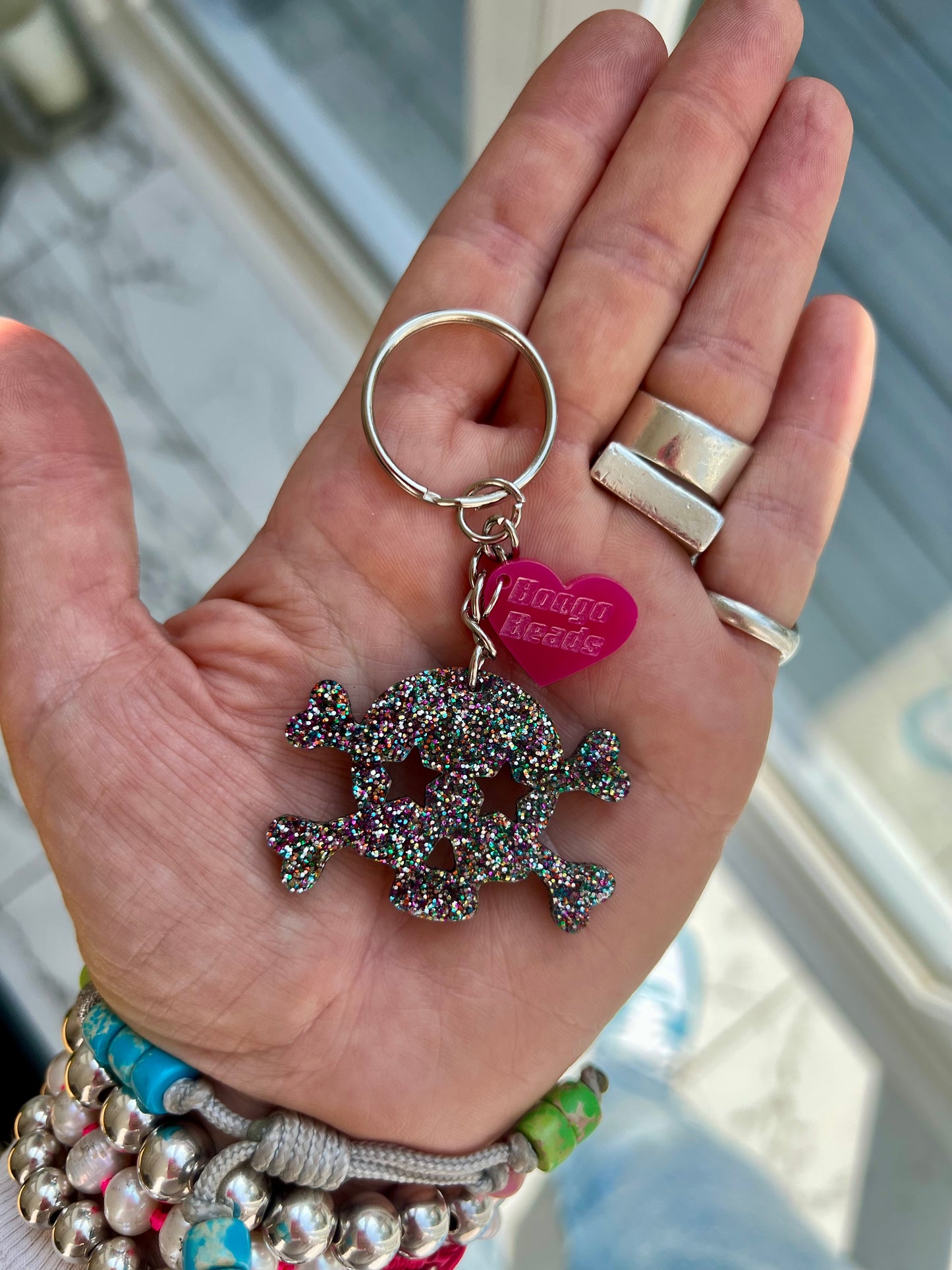 Skull & Crossbones Key Ring