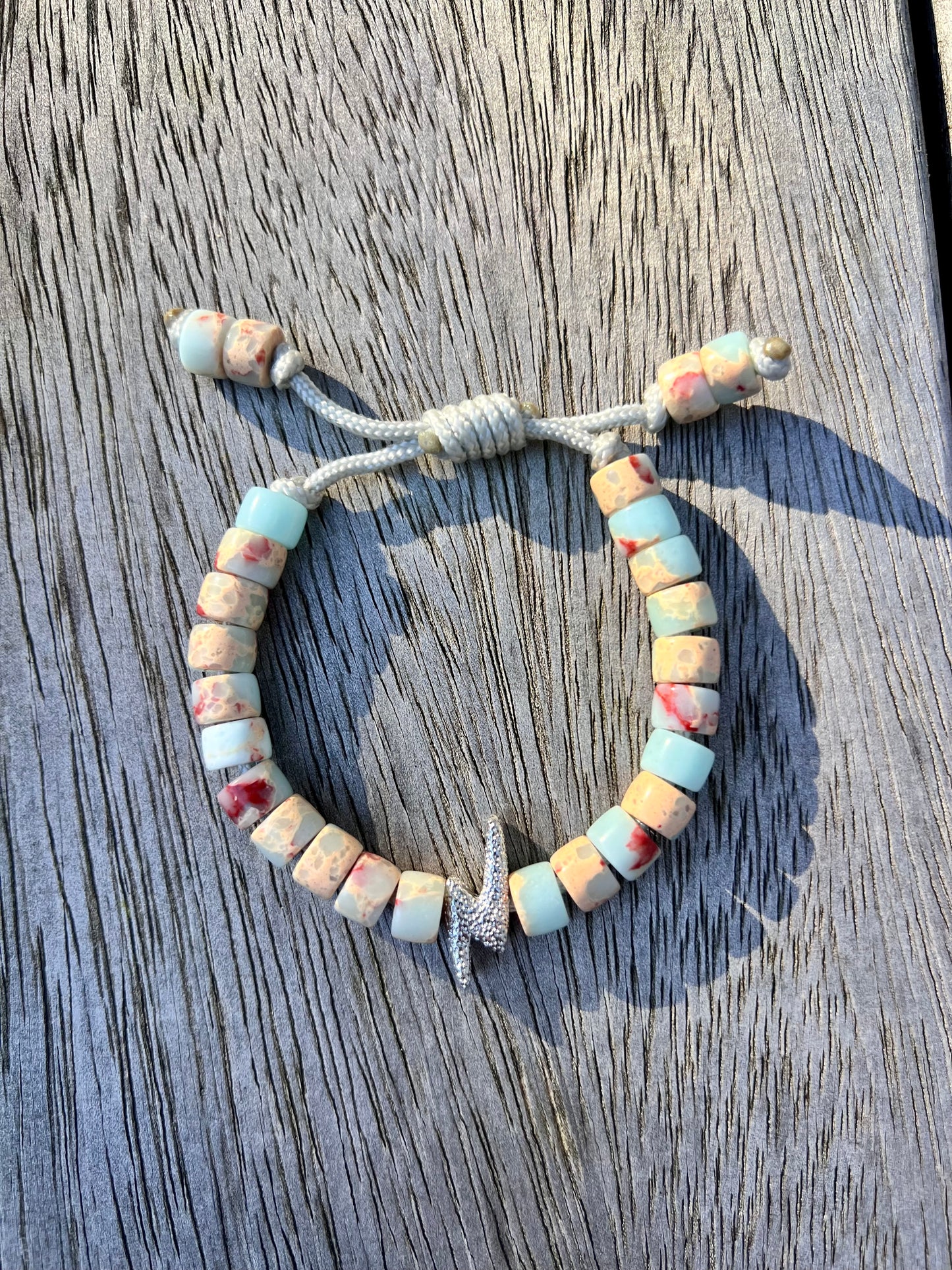 Marble Bolt Gemstone Bracelet