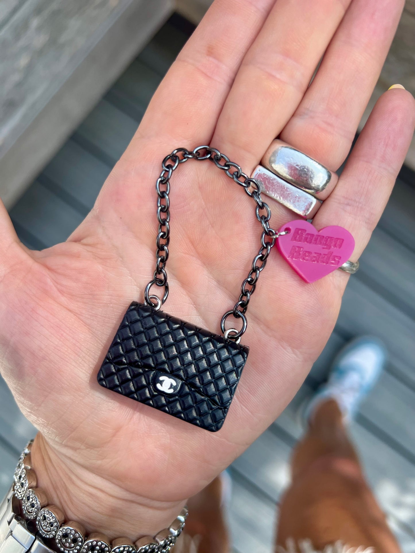 Designer Handbag Key Ring
