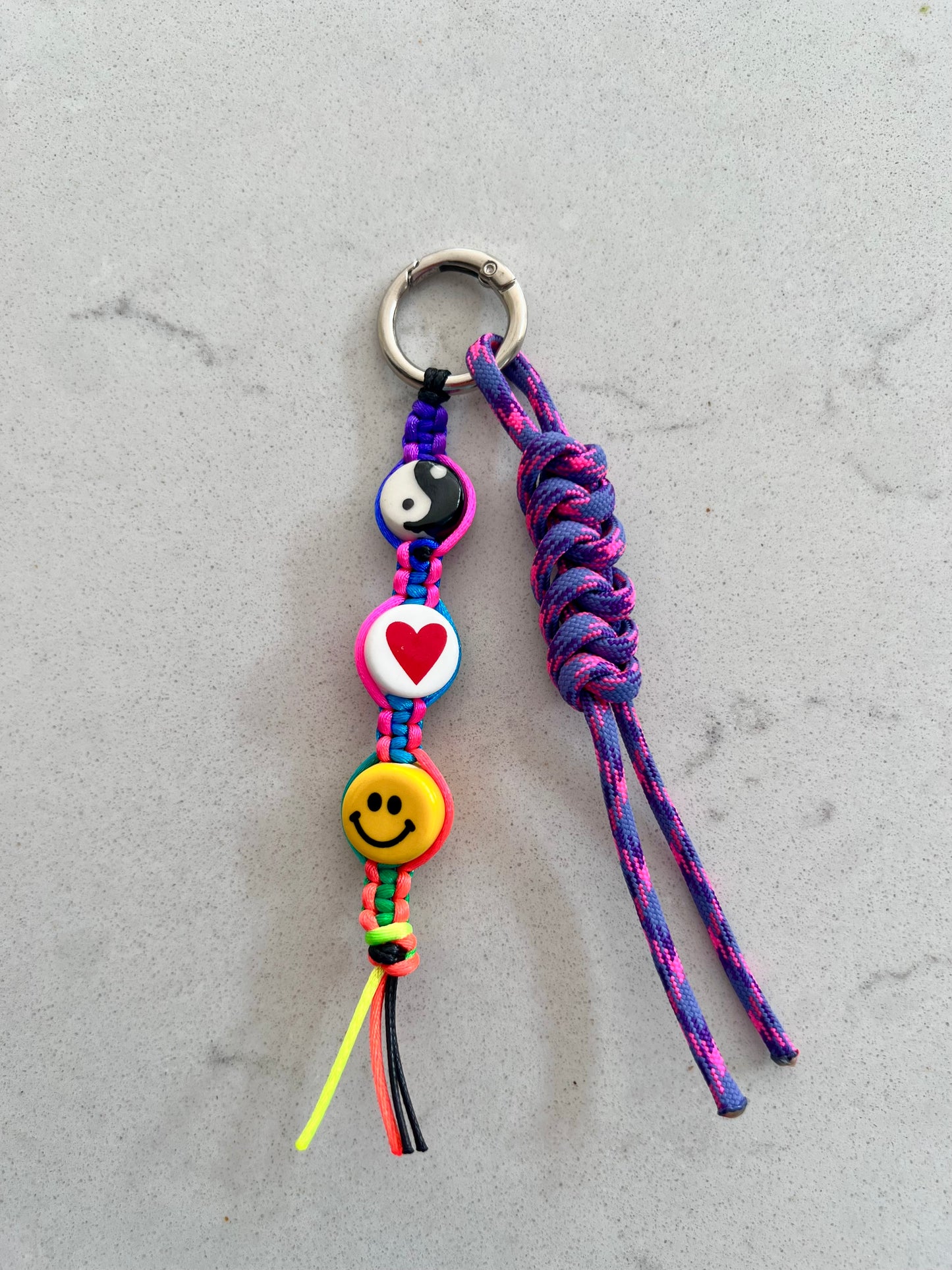 Peace, Love & Happiness Bag Charm 3
