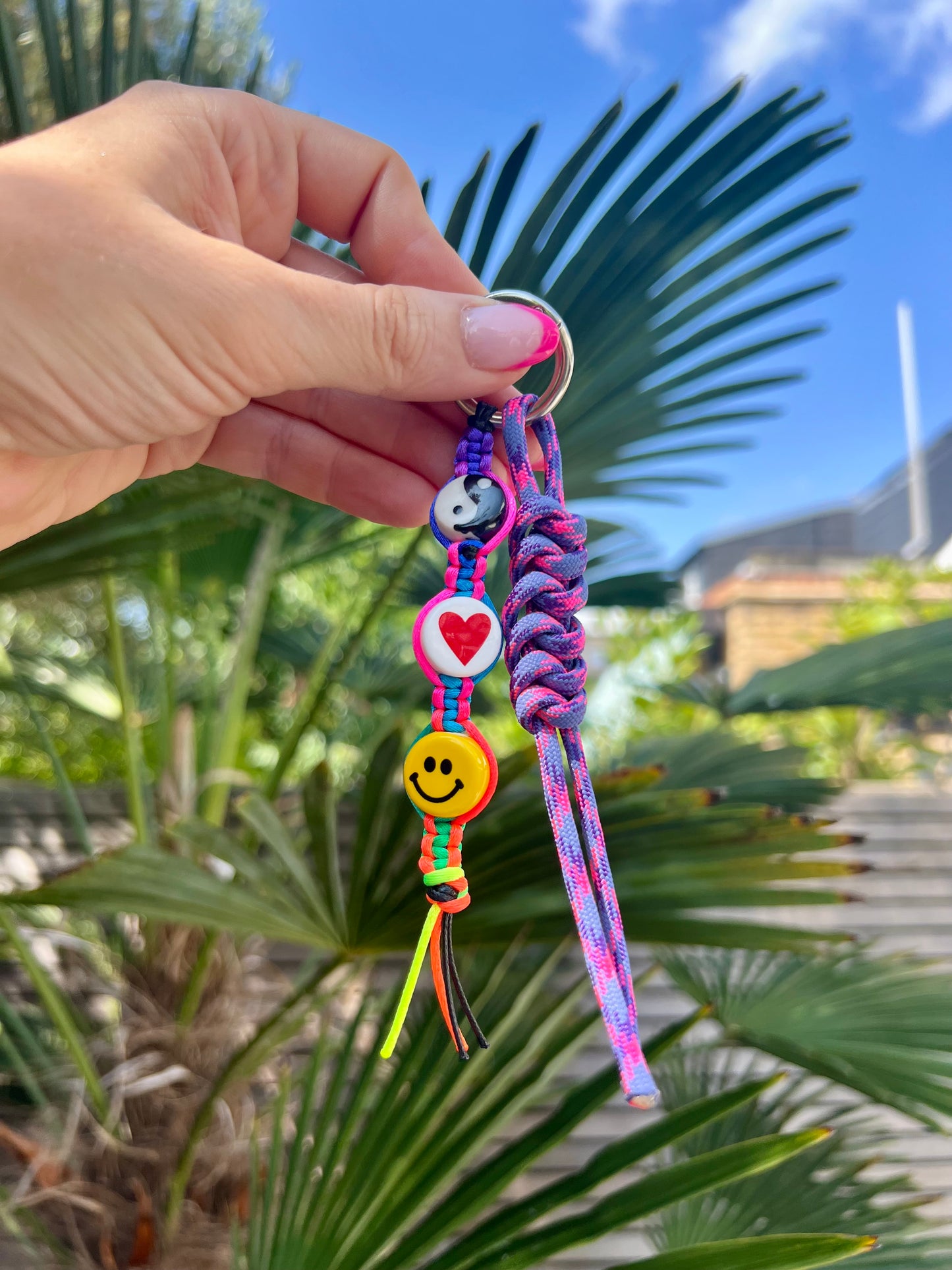 Peace, Love & Happiness Bag Charm 3