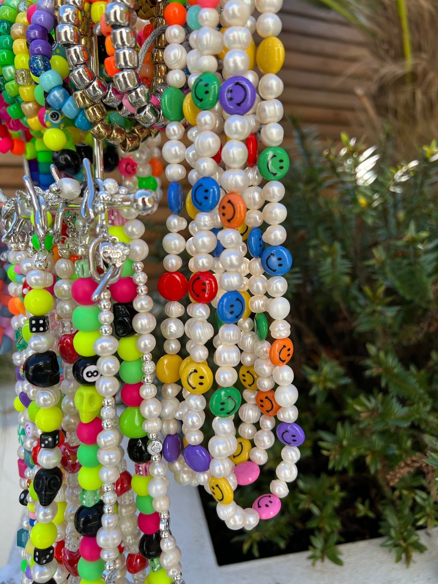 Smartie Smiley Necklace & Bracelet Set