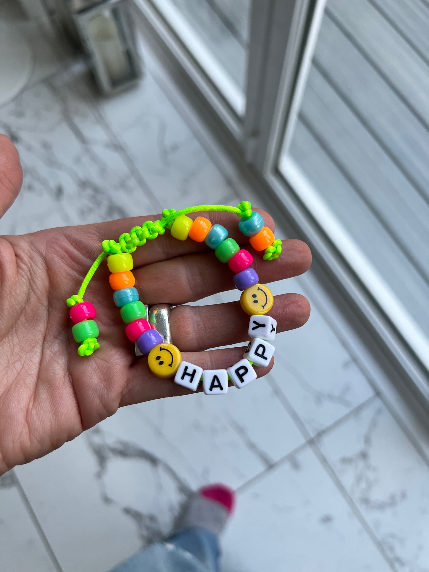 HAPPY π Macrame Bracelet