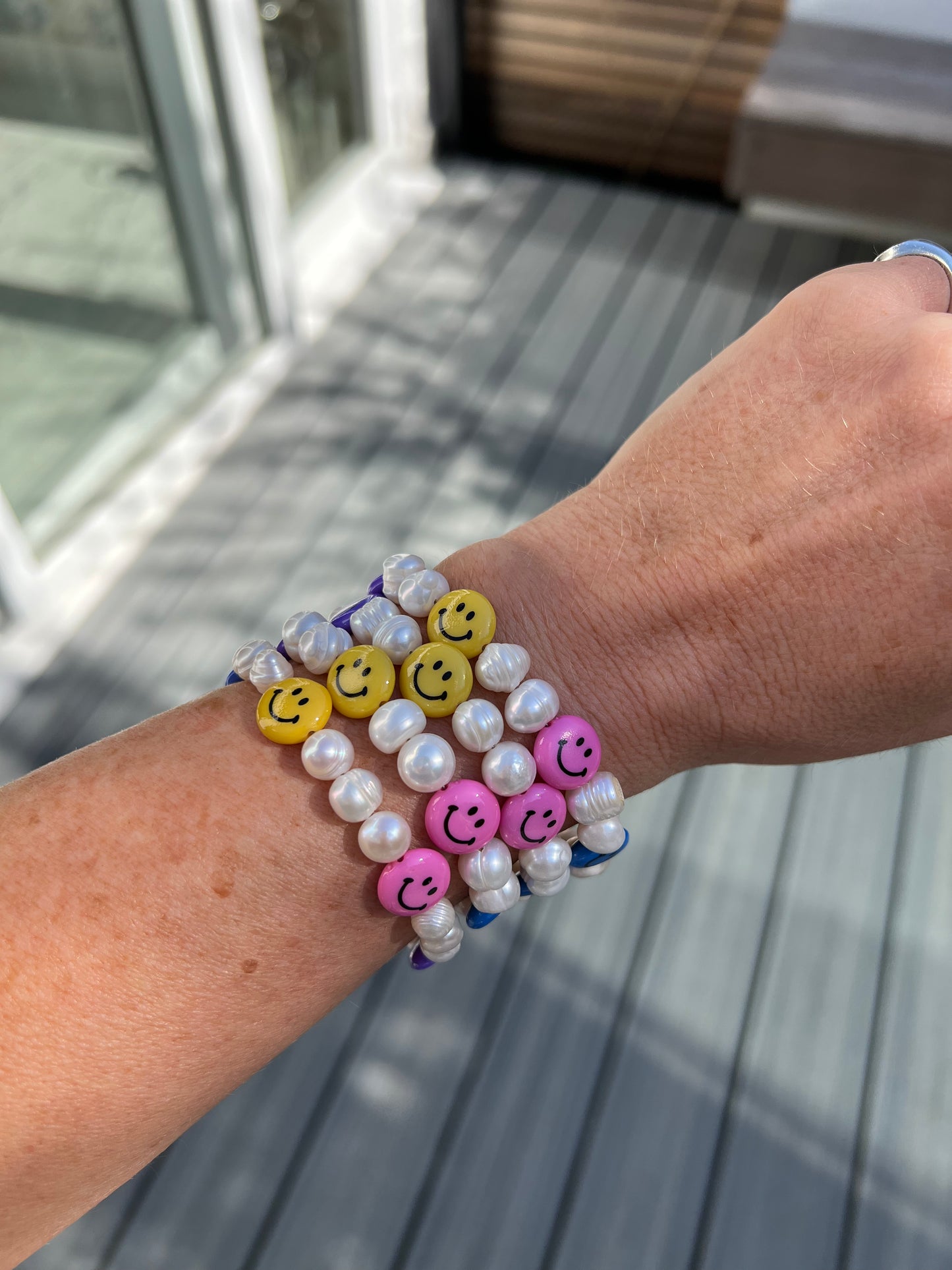 Smartie Smiley Necklace & Bracelet Set