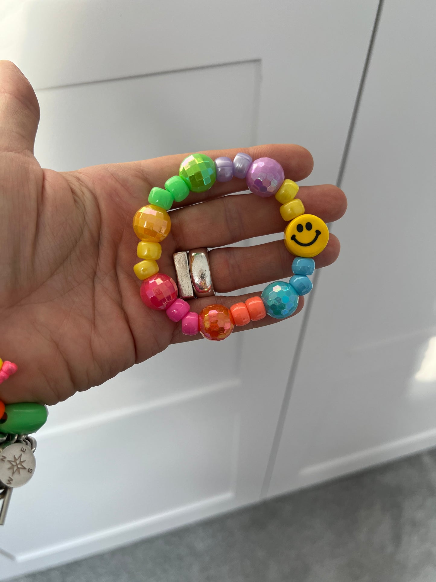 Happy beaded bracelet