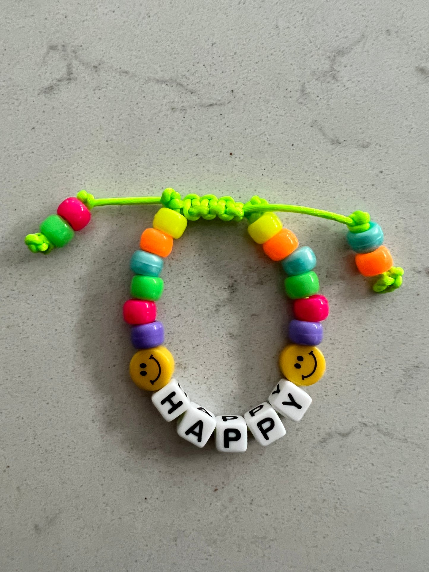 HAPPY π Macrame Bracelet