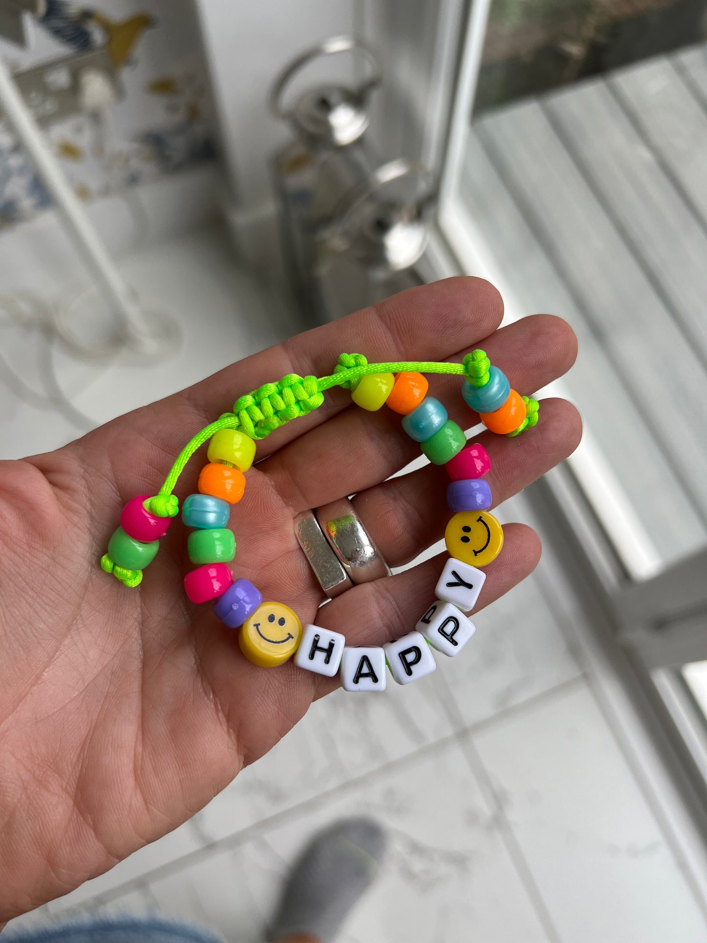 HAPPY π Macrame Bracelet
