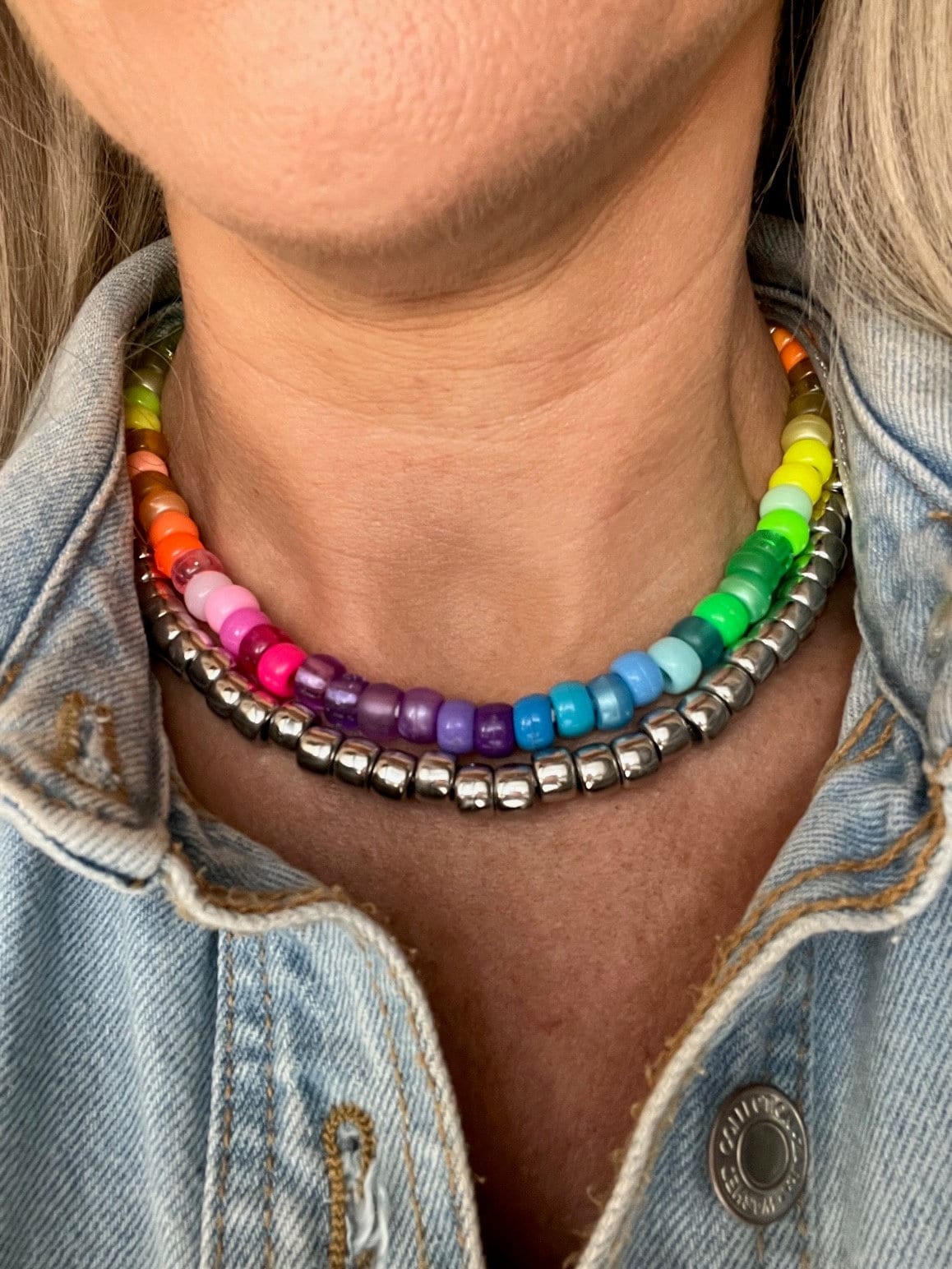 Rainbow Beaded Necklace 2.0