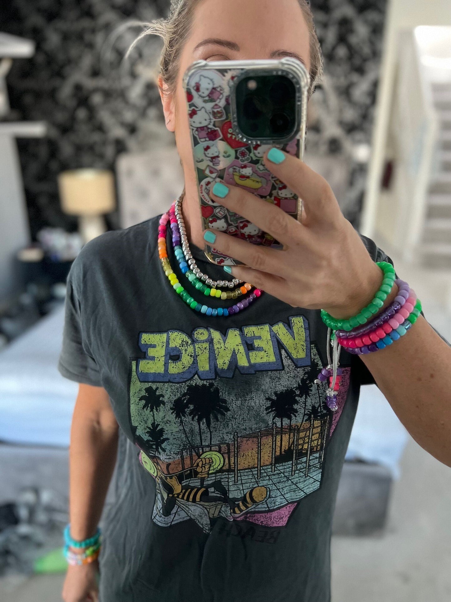 Rainbow Beaded Necklace 2.0