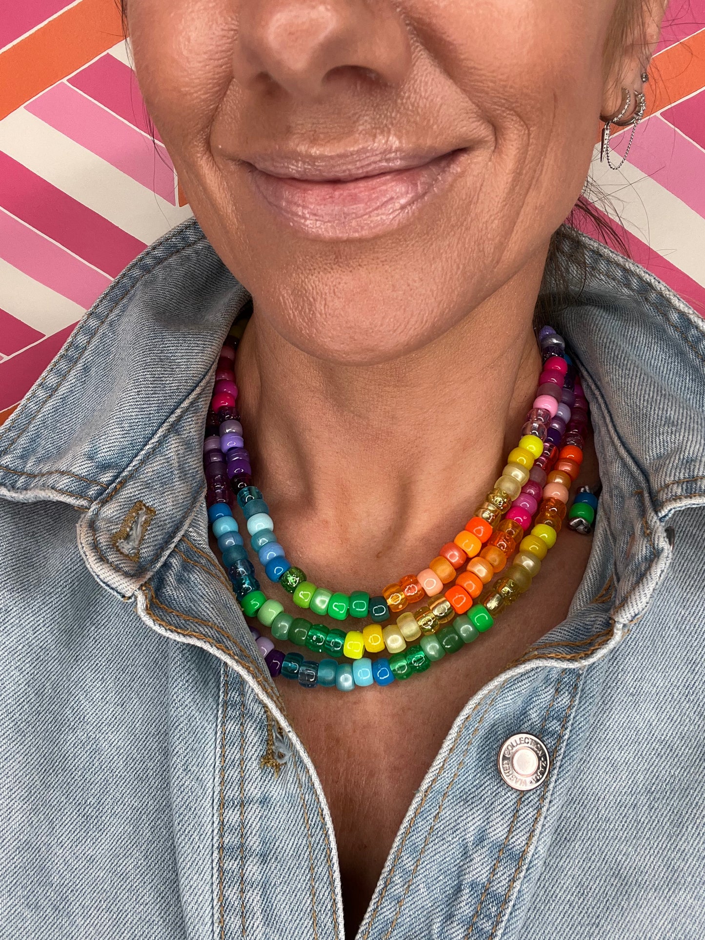 Rainbow Beaded Necklace 2.0