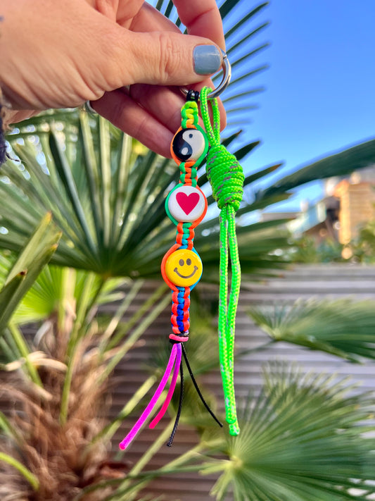 Peace, Love & Happiness Bag Charm 2