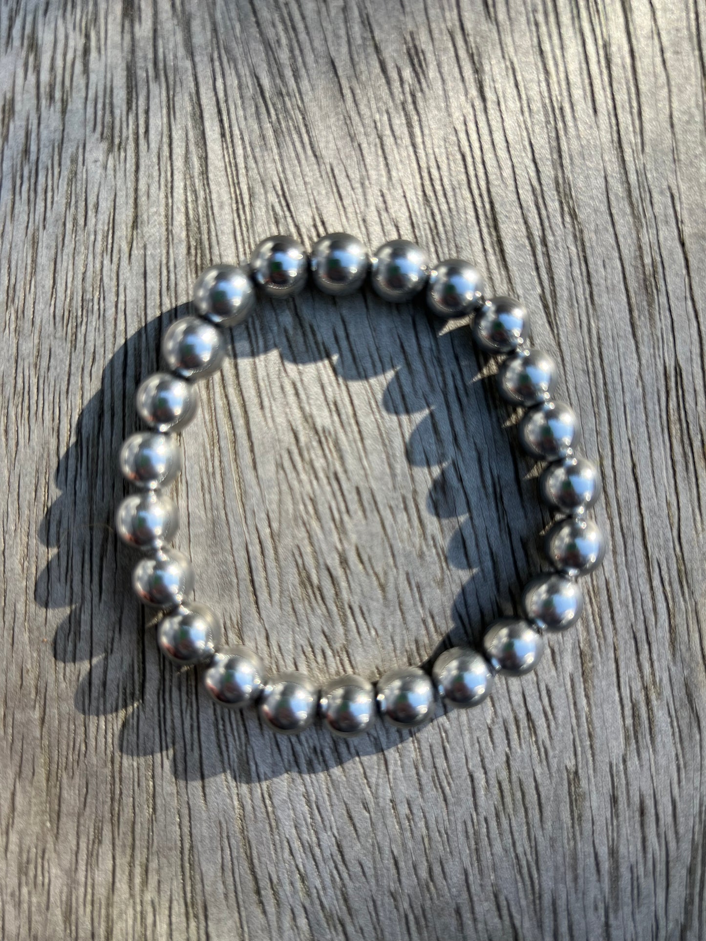 Hematite Silver Bracelet