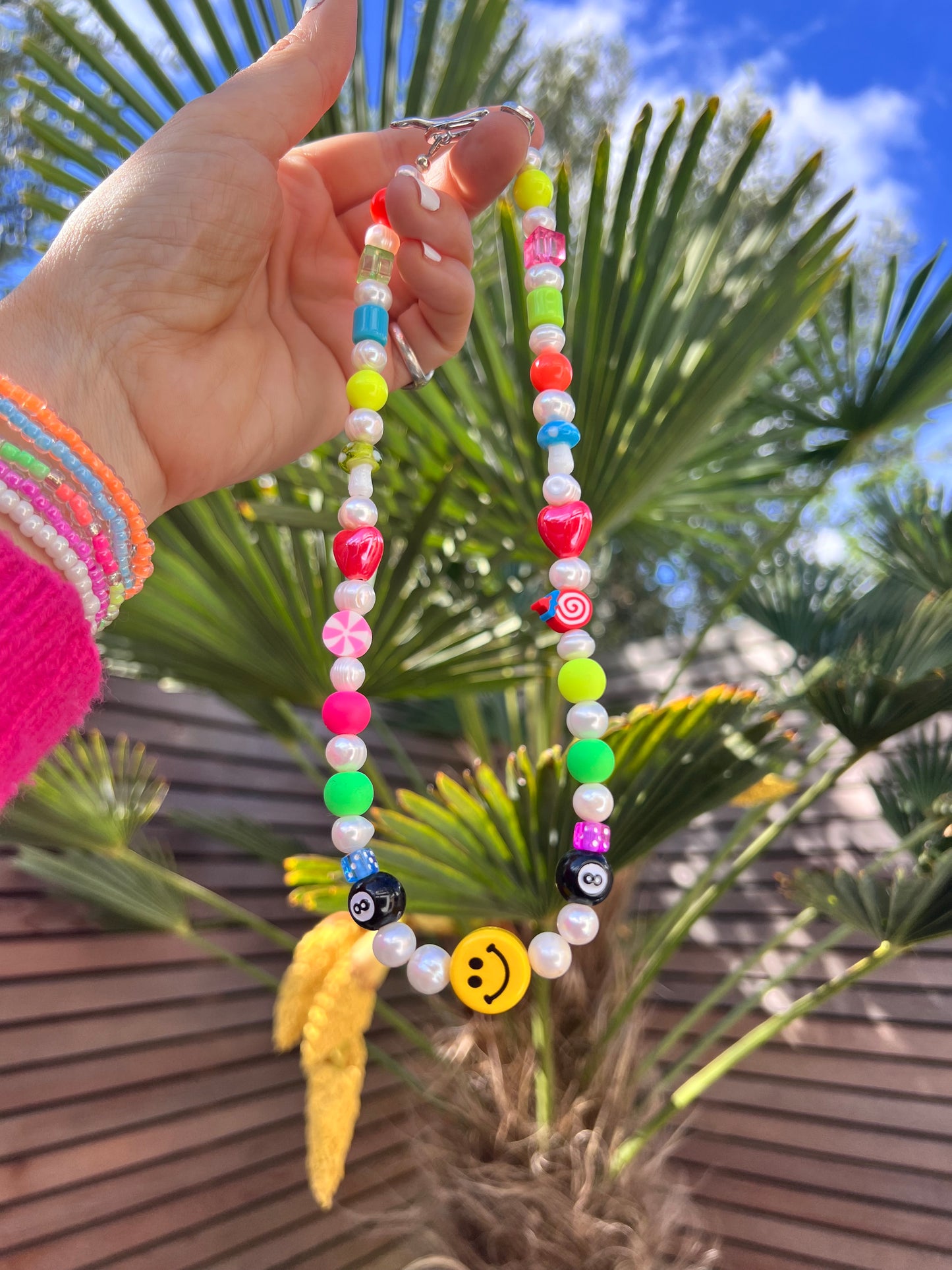 So Much Fun Necklace 🥳🎲🪩🍄