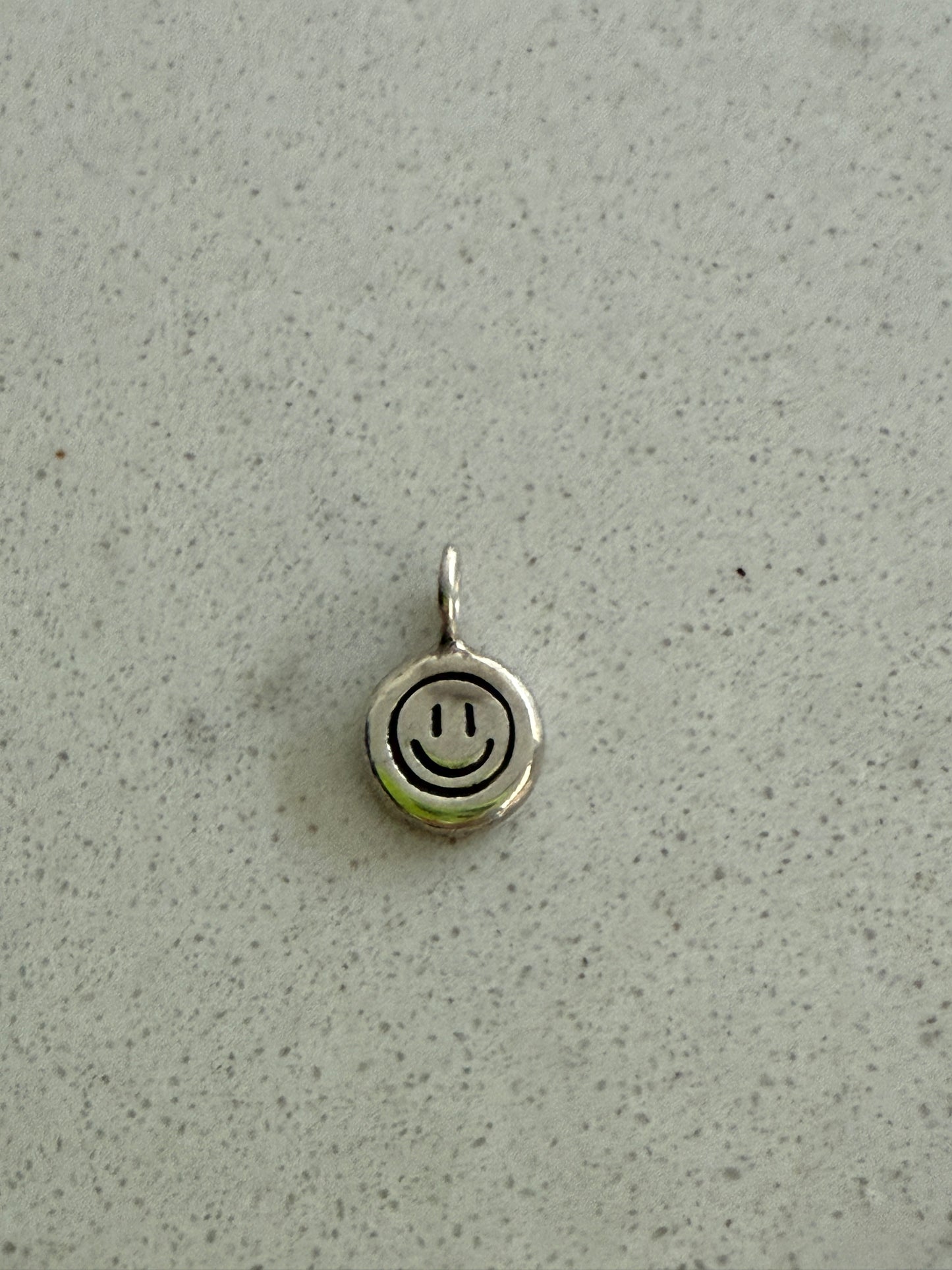 Sterling Silver Mini Smiley Charm