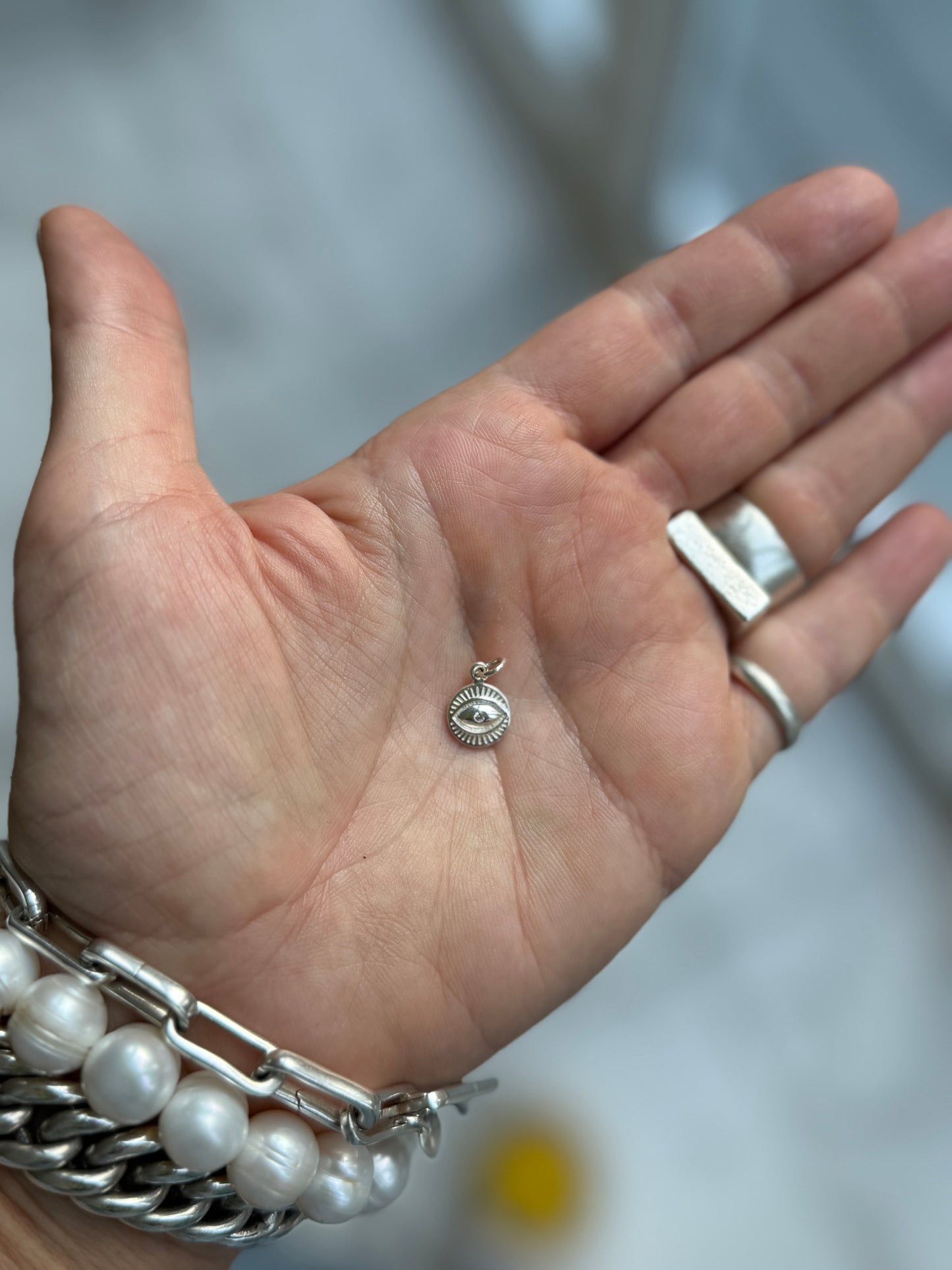 Sterling Silver Eye Charm