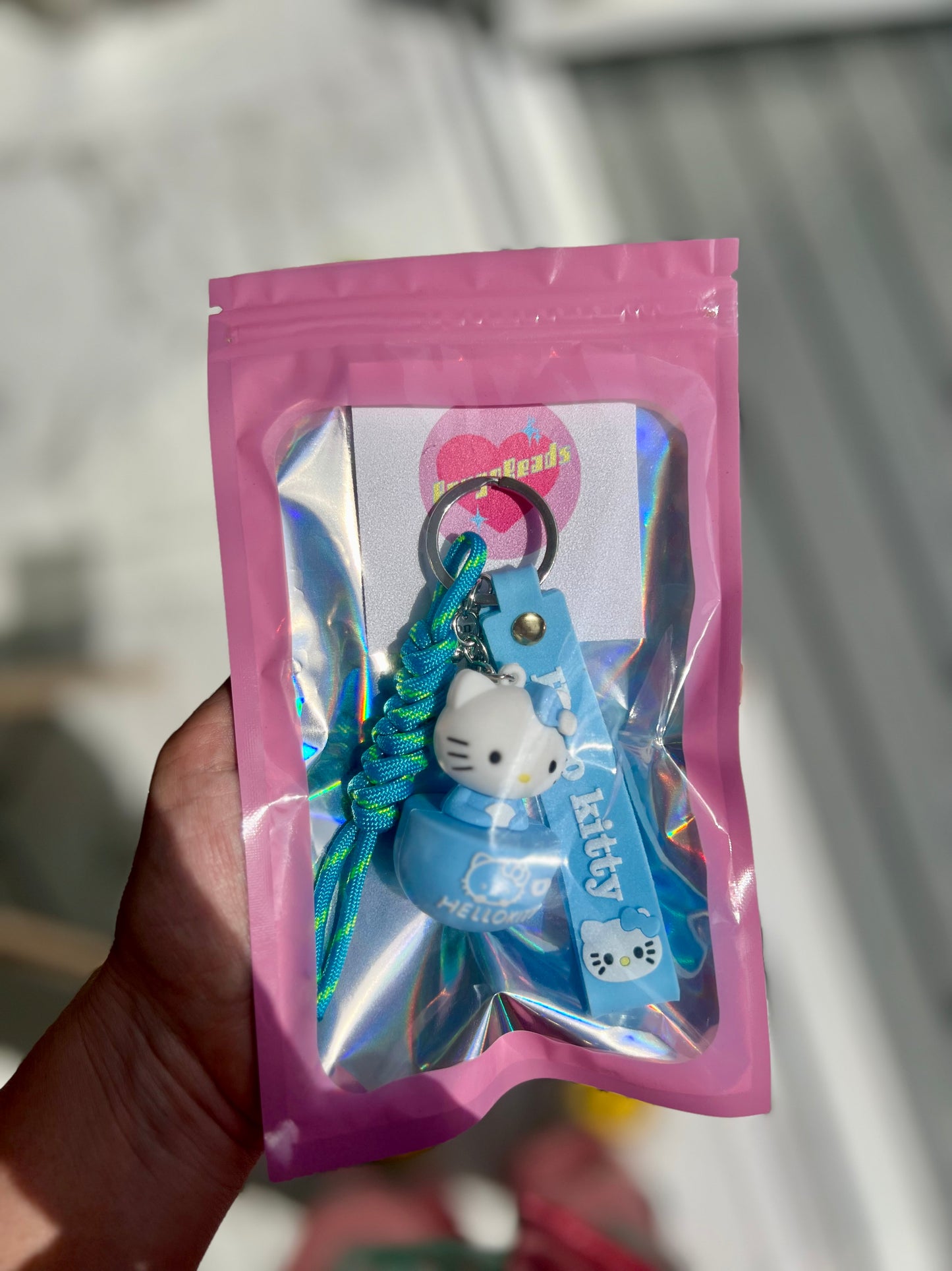 Blue Hello Kitty Bag Charm
