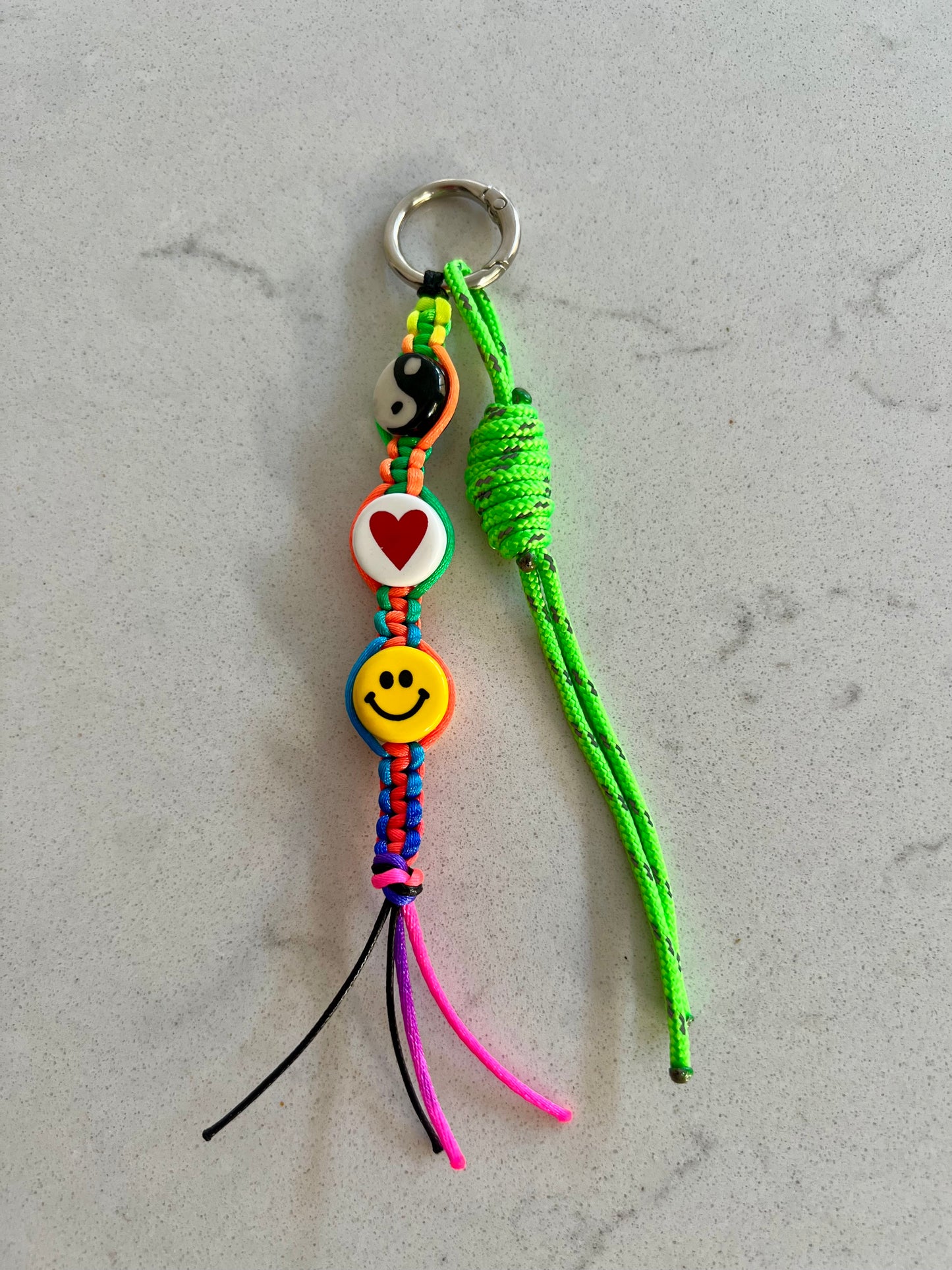 Peace, Love & Happiness Bag Charm 2