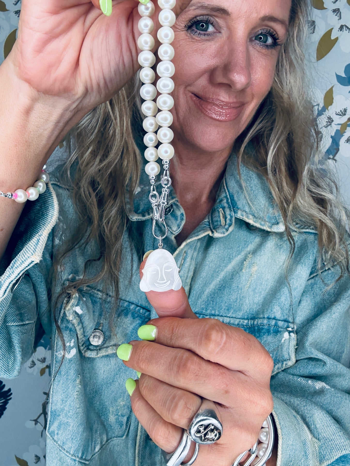 Pearl Necklace with Double Albert Clasp