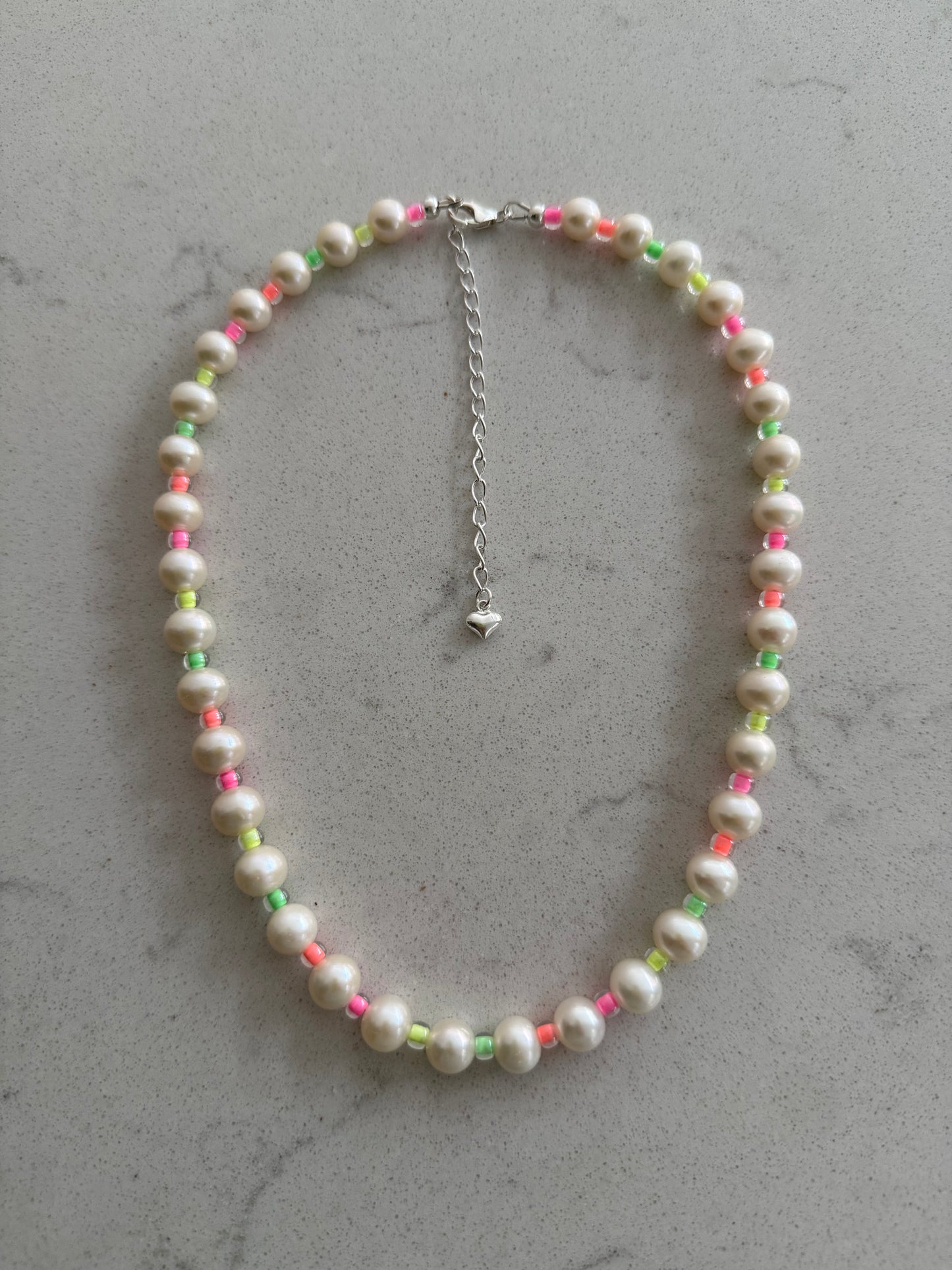 Neon Freshwater Pearl Necklace