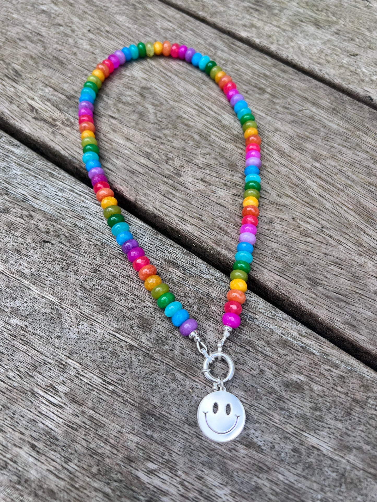 Sterling Silver Smiley Pendant