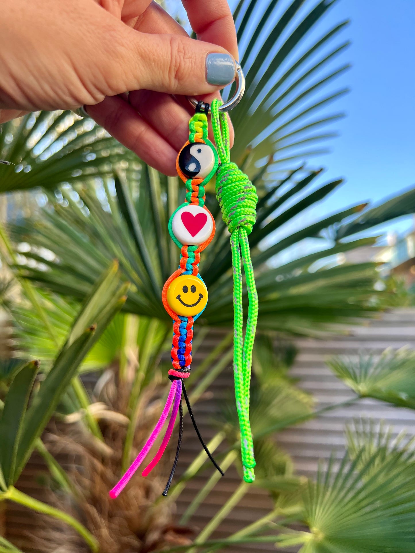 Peace, Love & Happiness Bag Charm 2