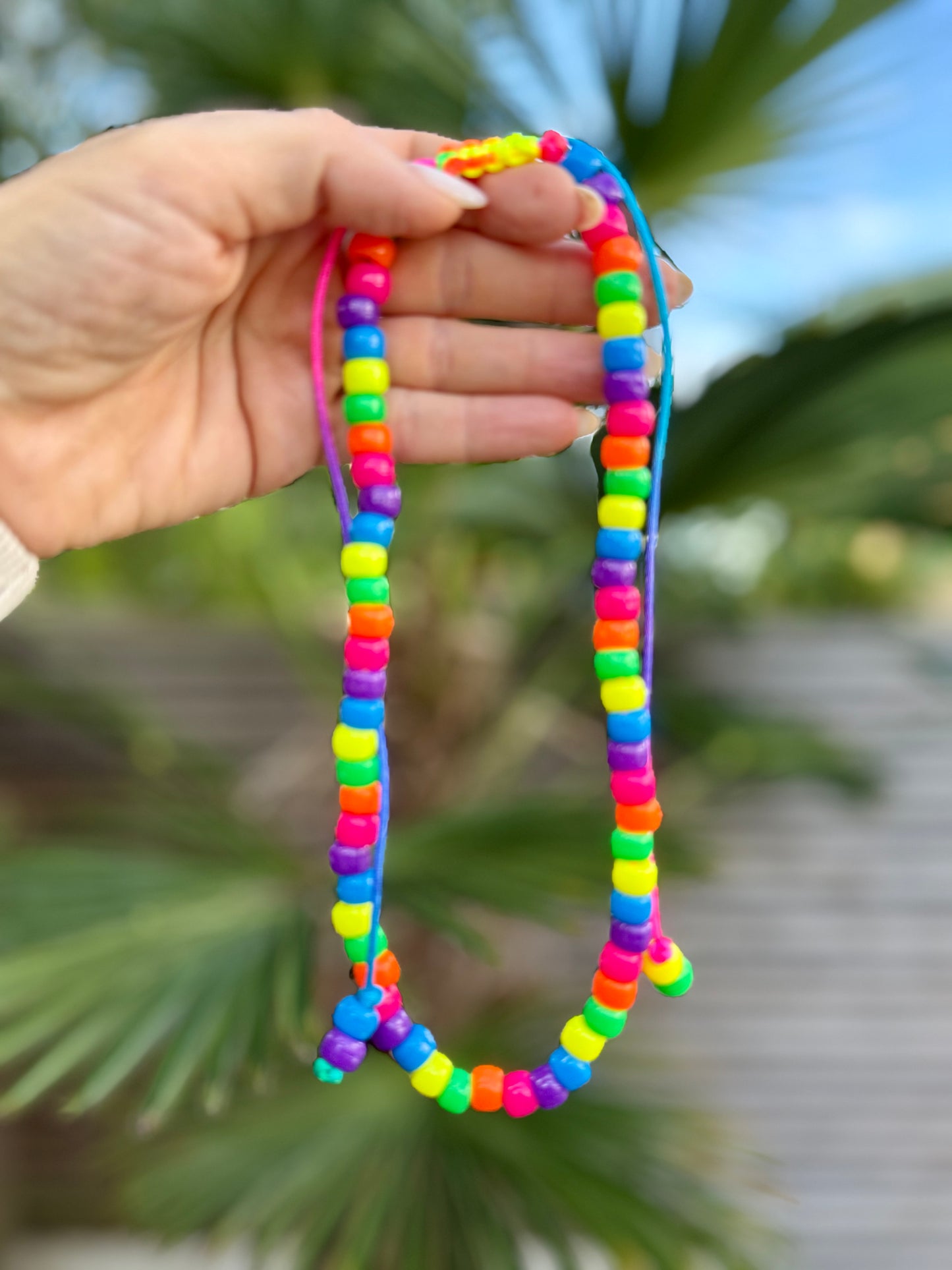 Neon Beaded Necklace 2.0