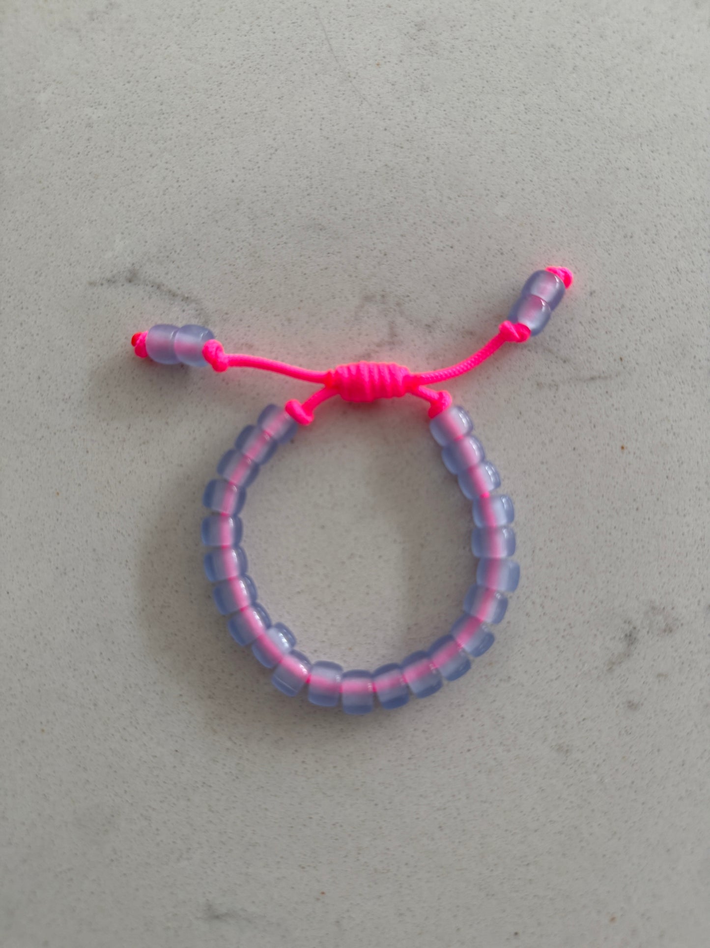Baby Blue Glass Bead Bracelet