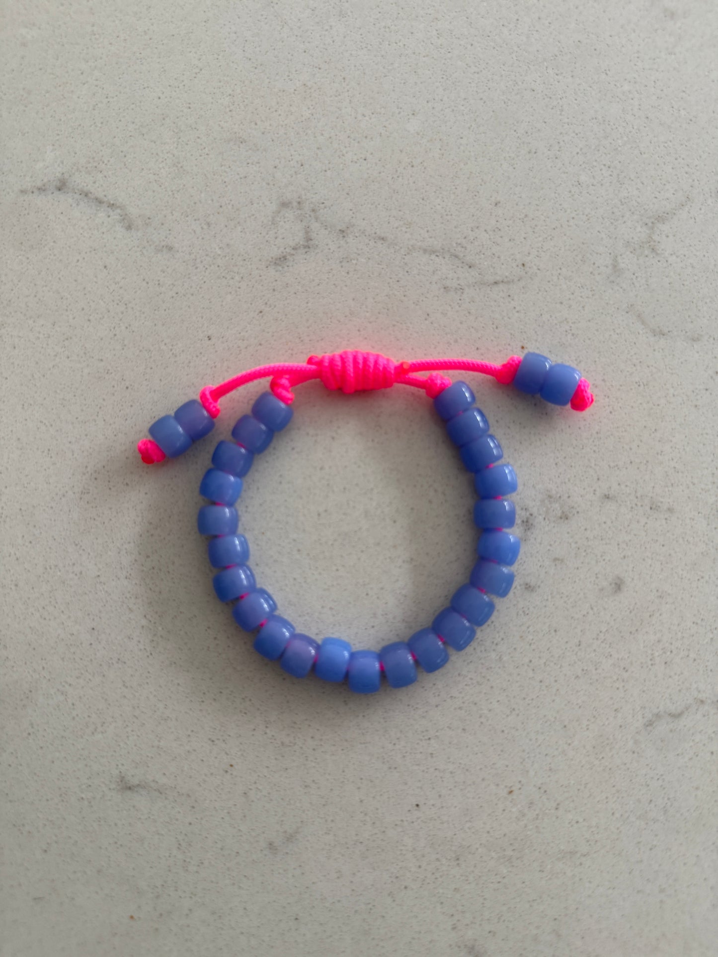 Sky Blue Glass Bead Bracelet