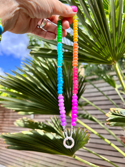 Rainbow Gemstone Necklace π