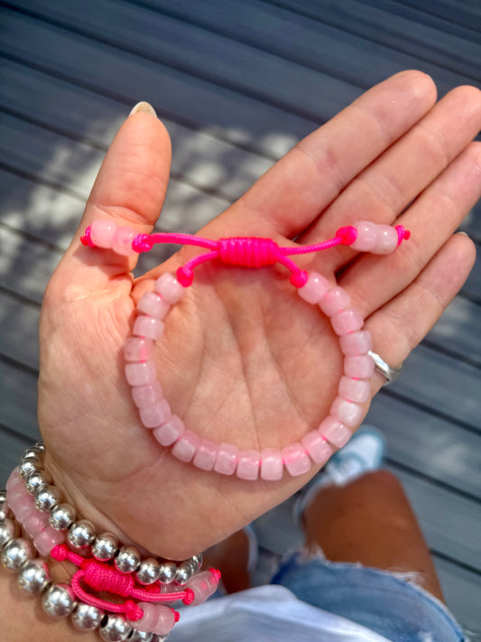 Rose Quartz Gemstone Bracelet