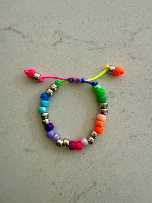 Rainbow Bling Beaded Bracelet 2.0