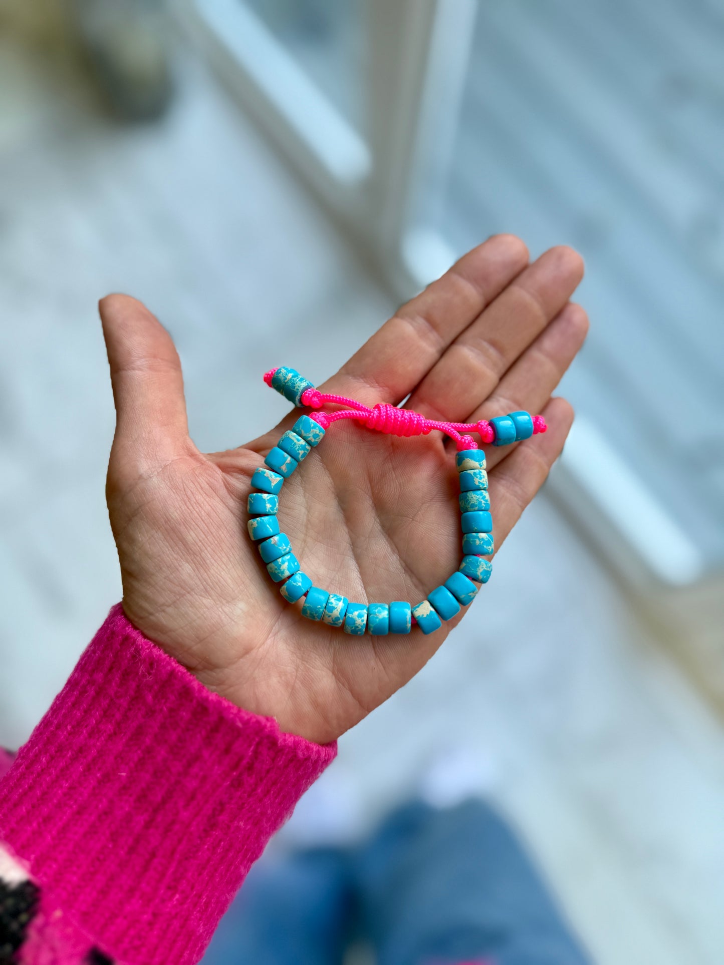 Blue Jasper Gemstone Bracelet