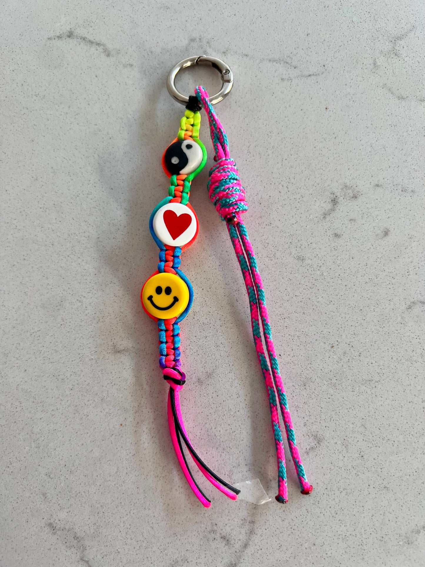 Peace, Love & Happiness Bag Charm 3