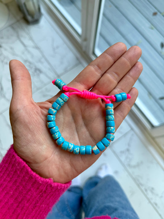 Blue Jasper Gemstone Bracelet