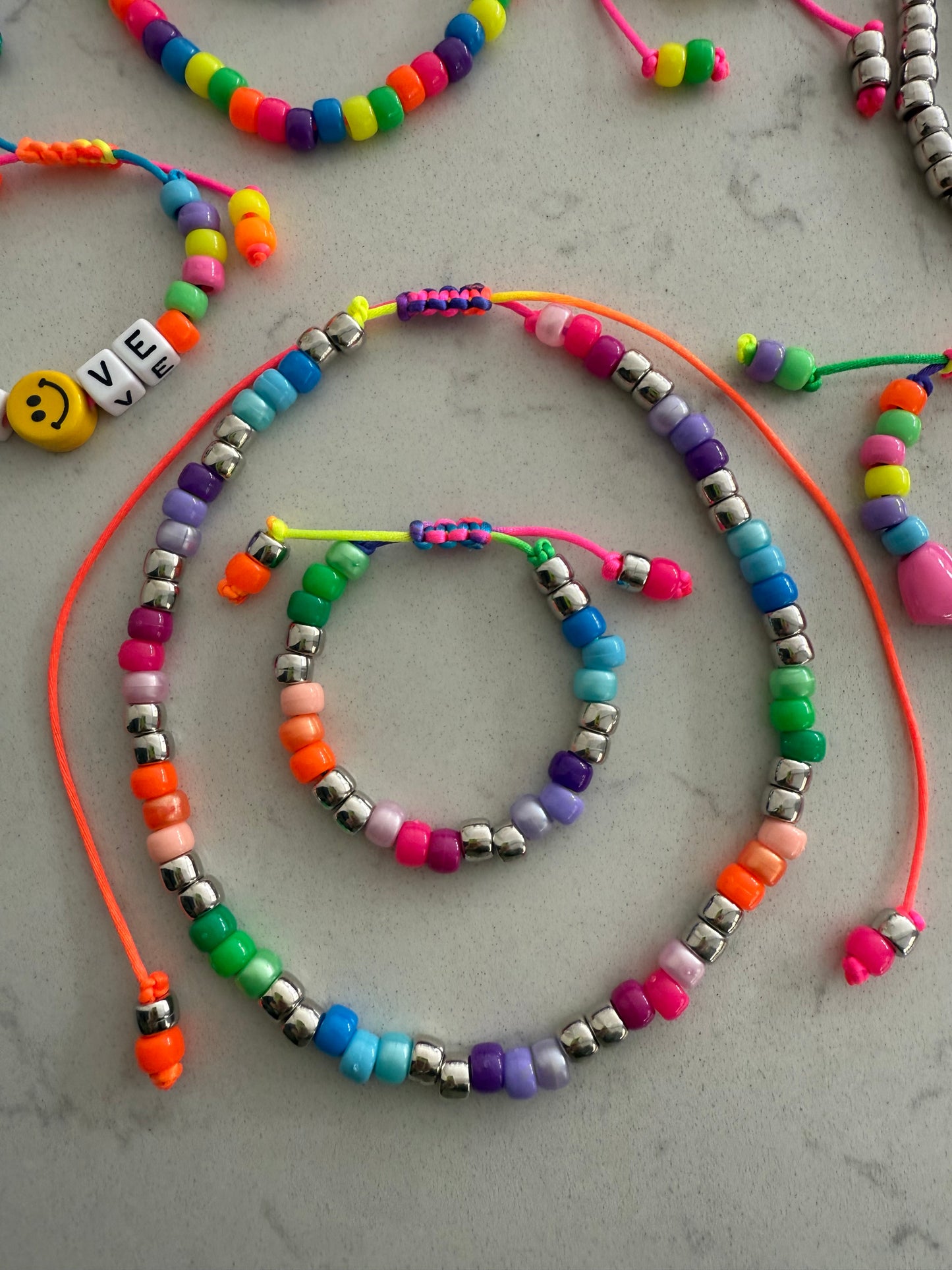 Rainbow Bling Beaded Bracelet 2.0