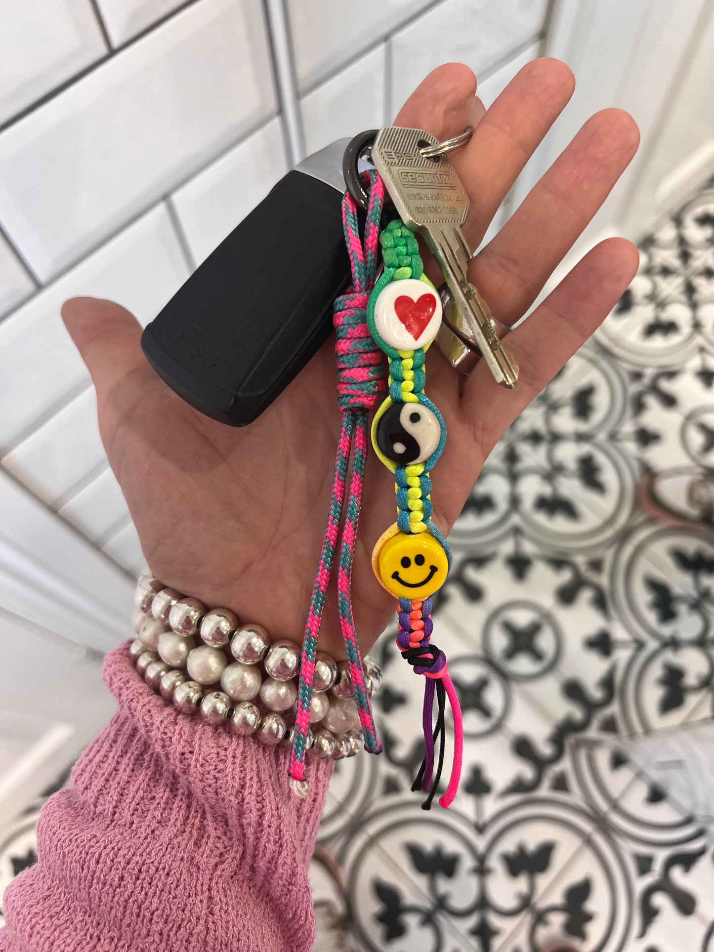 Peace, Love & Happiness Bag Charm 3