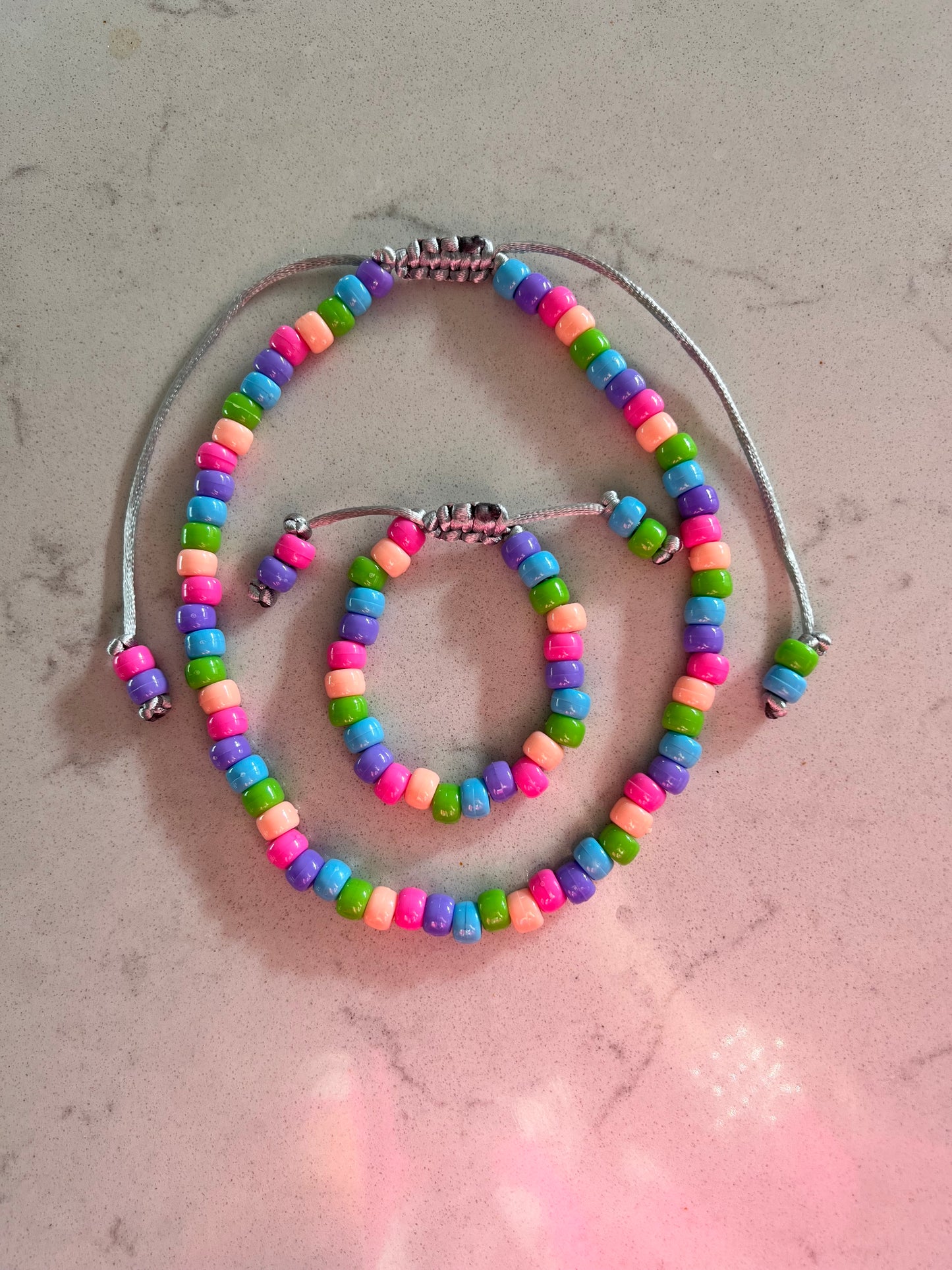 Sweetie Beaded Necklace & Bracelet Set