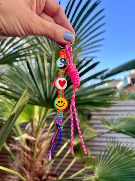 Peace, Love & Happiness Bag Charm 1