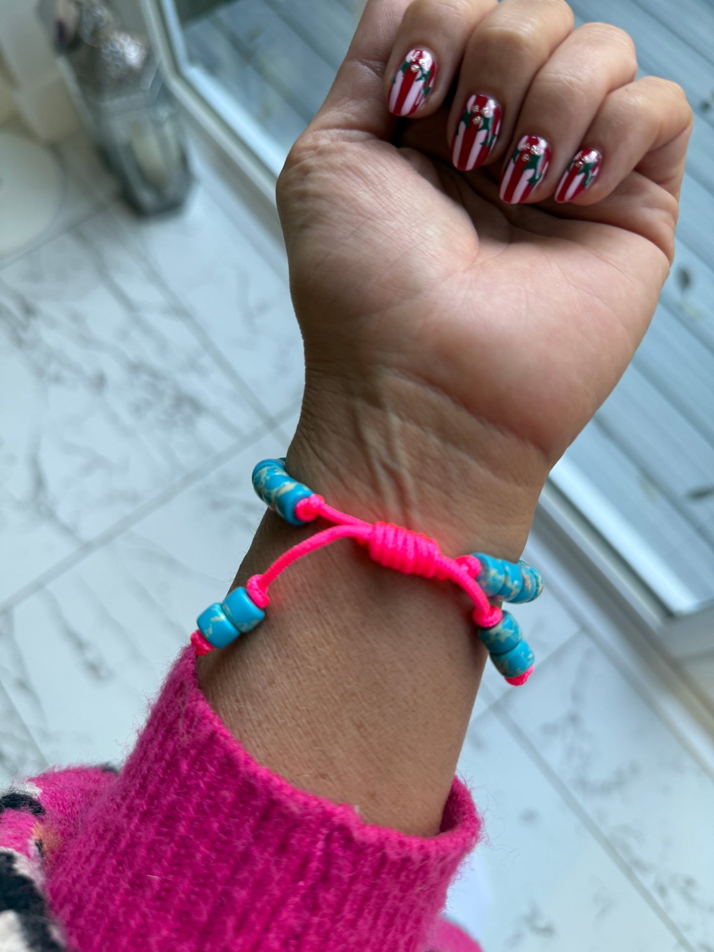 Blue Jasper Gemstone Bracelet