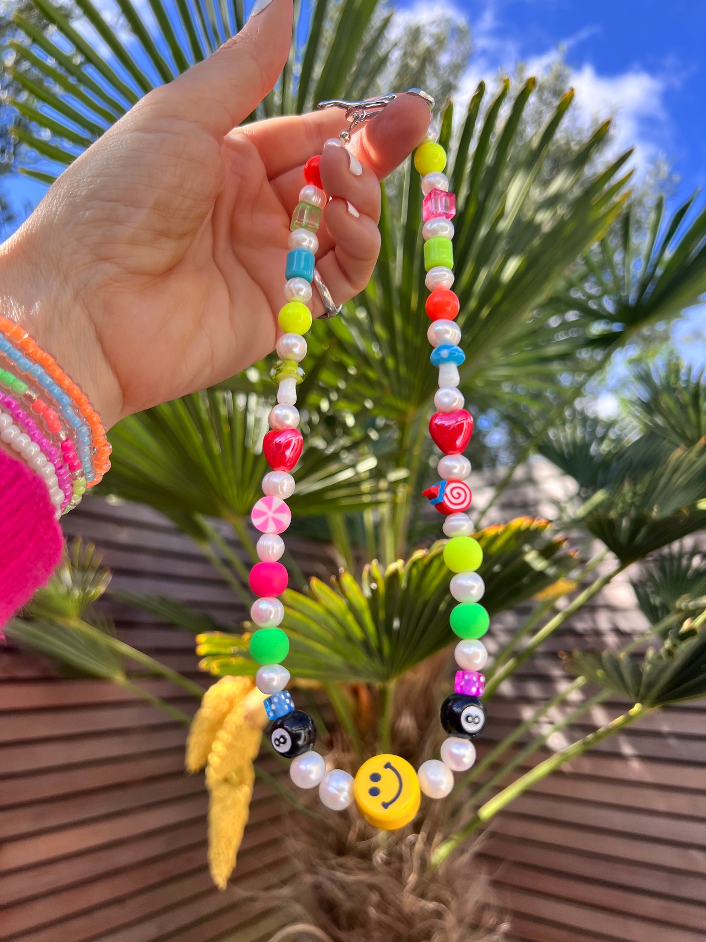 So Much Fun Necklace 🥳🎲🪩🍄