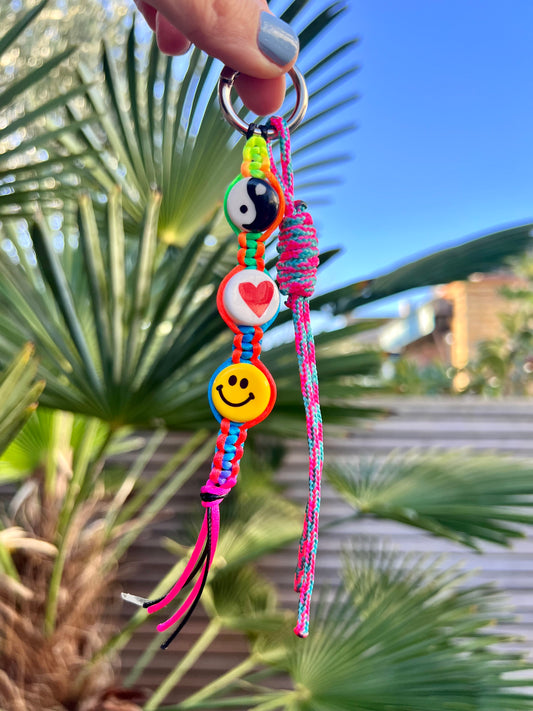 Peace, Love & Happiness Bag Charm 3