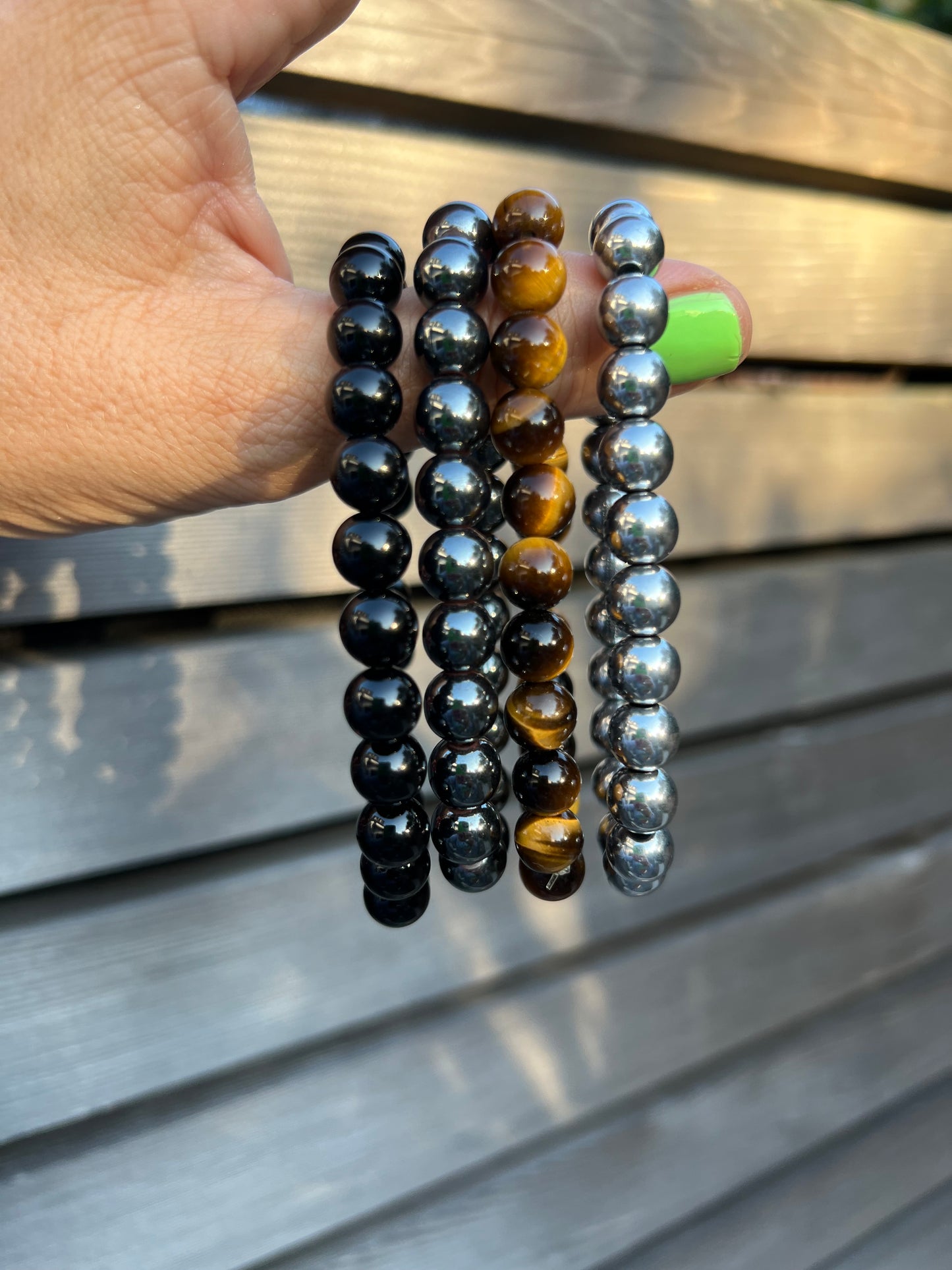 Hematite Silver Bracelet