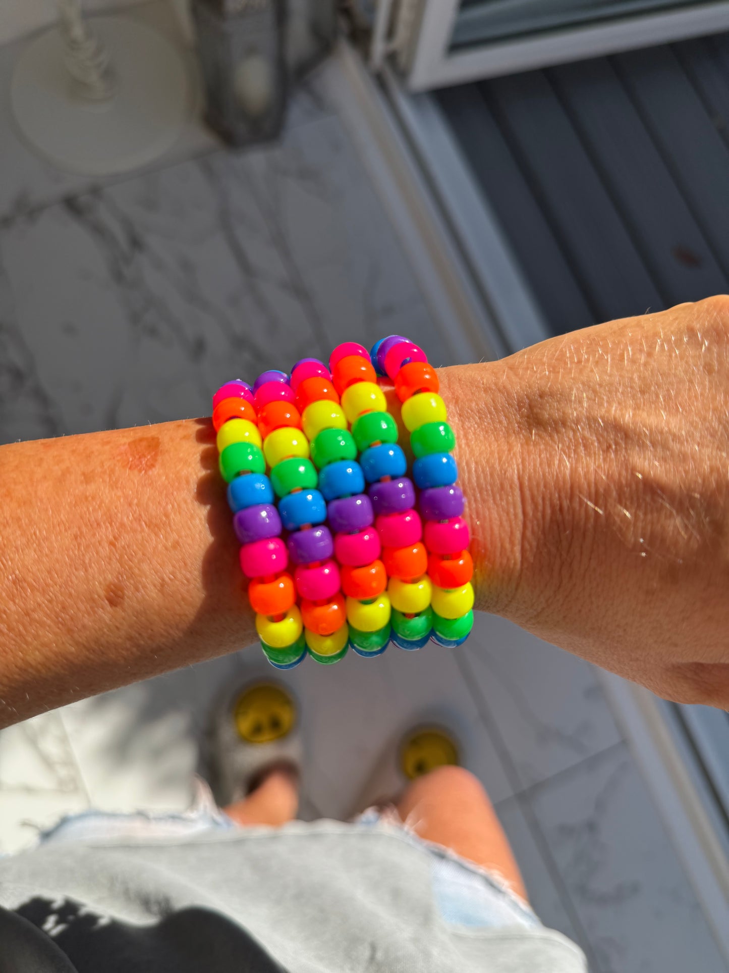 Neon Beaded Bracelet 2.0