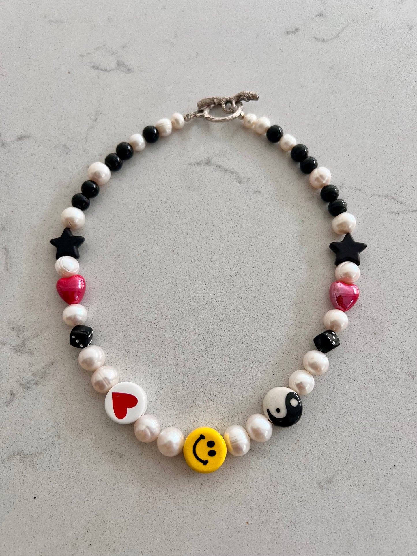 Love Peace & Happiness Necklace ❤️☮️🙂