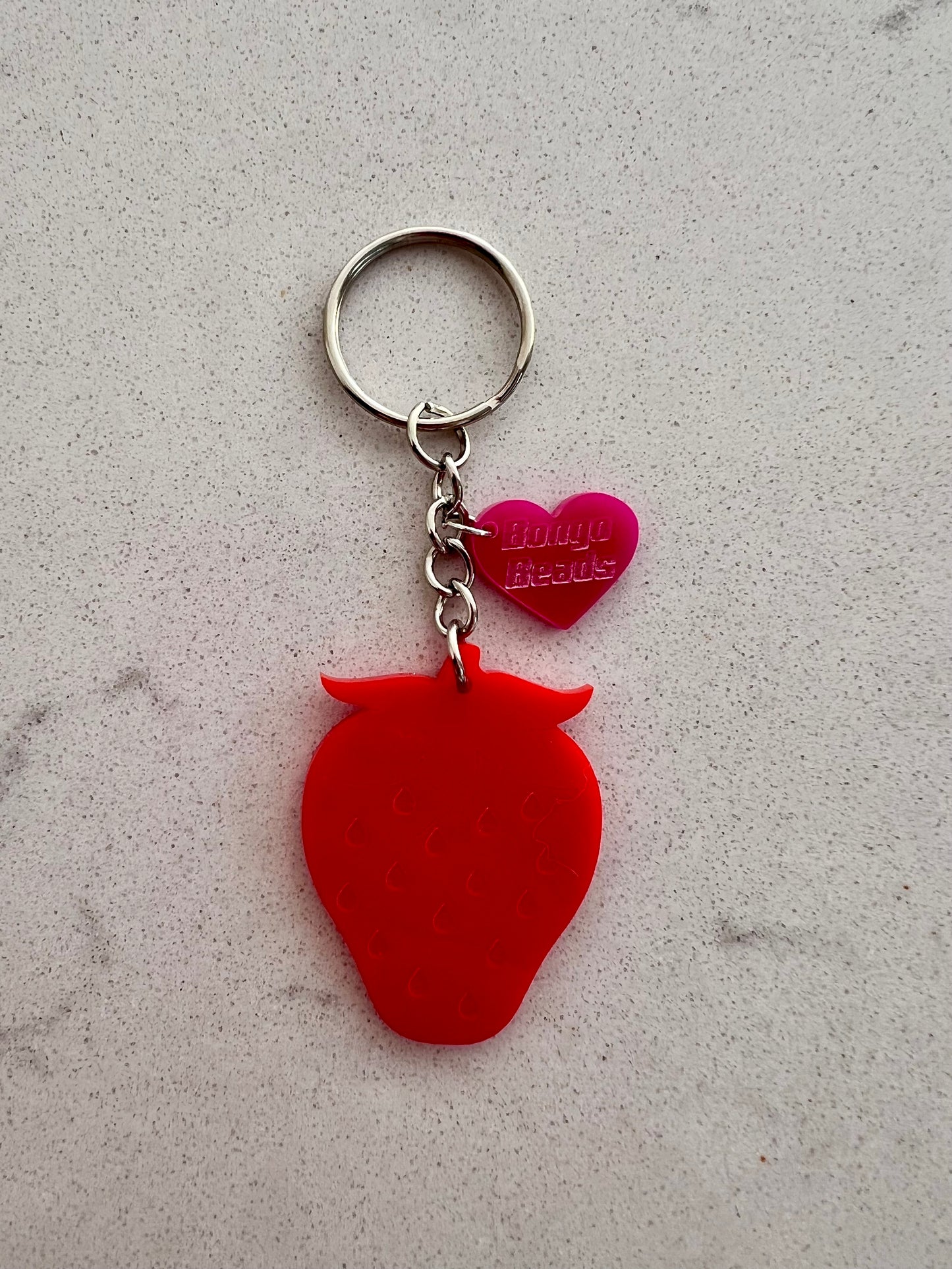 Strawberry Key Ring