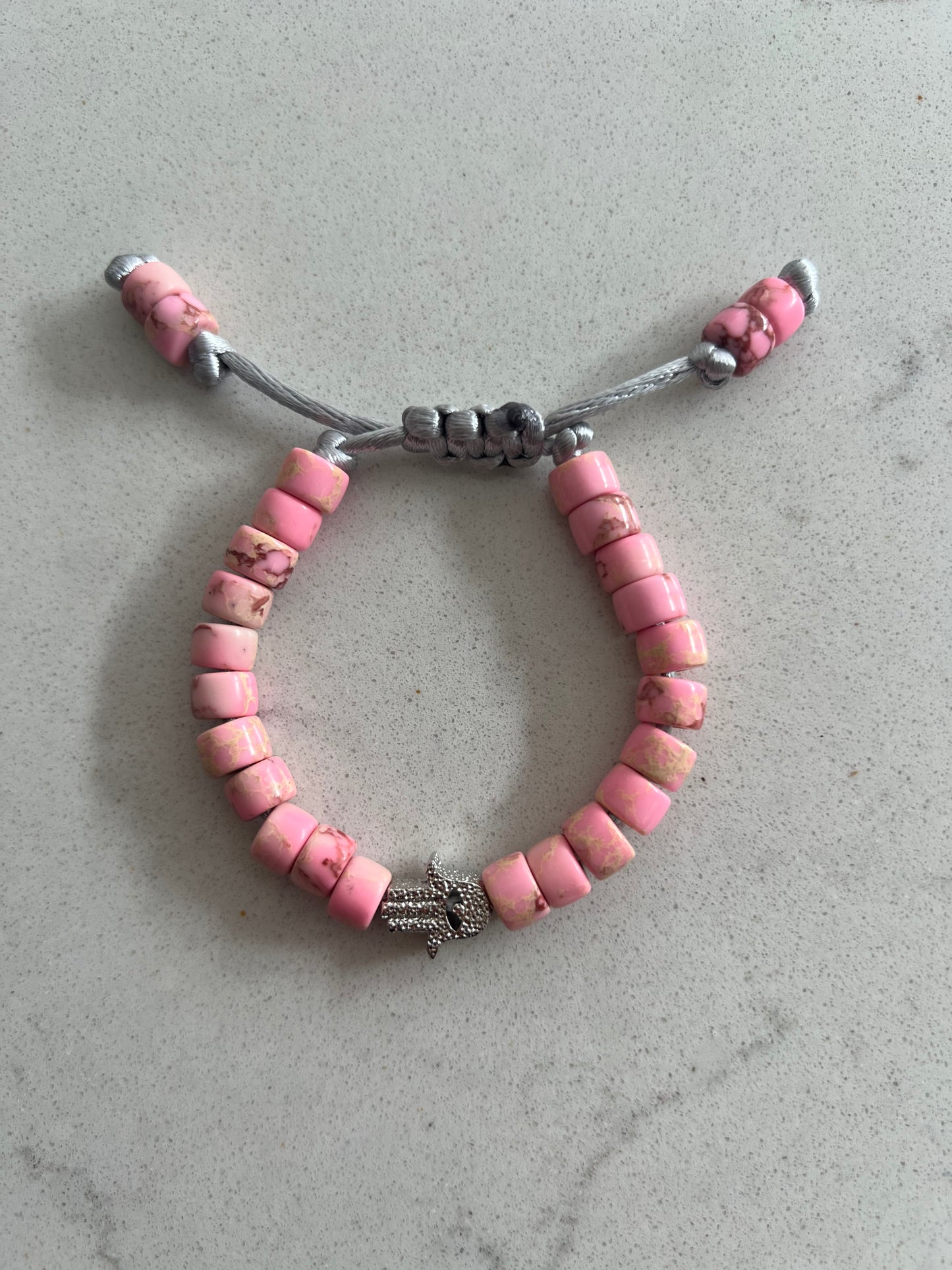 Baby Pink Jasper Gemstone Bracelet